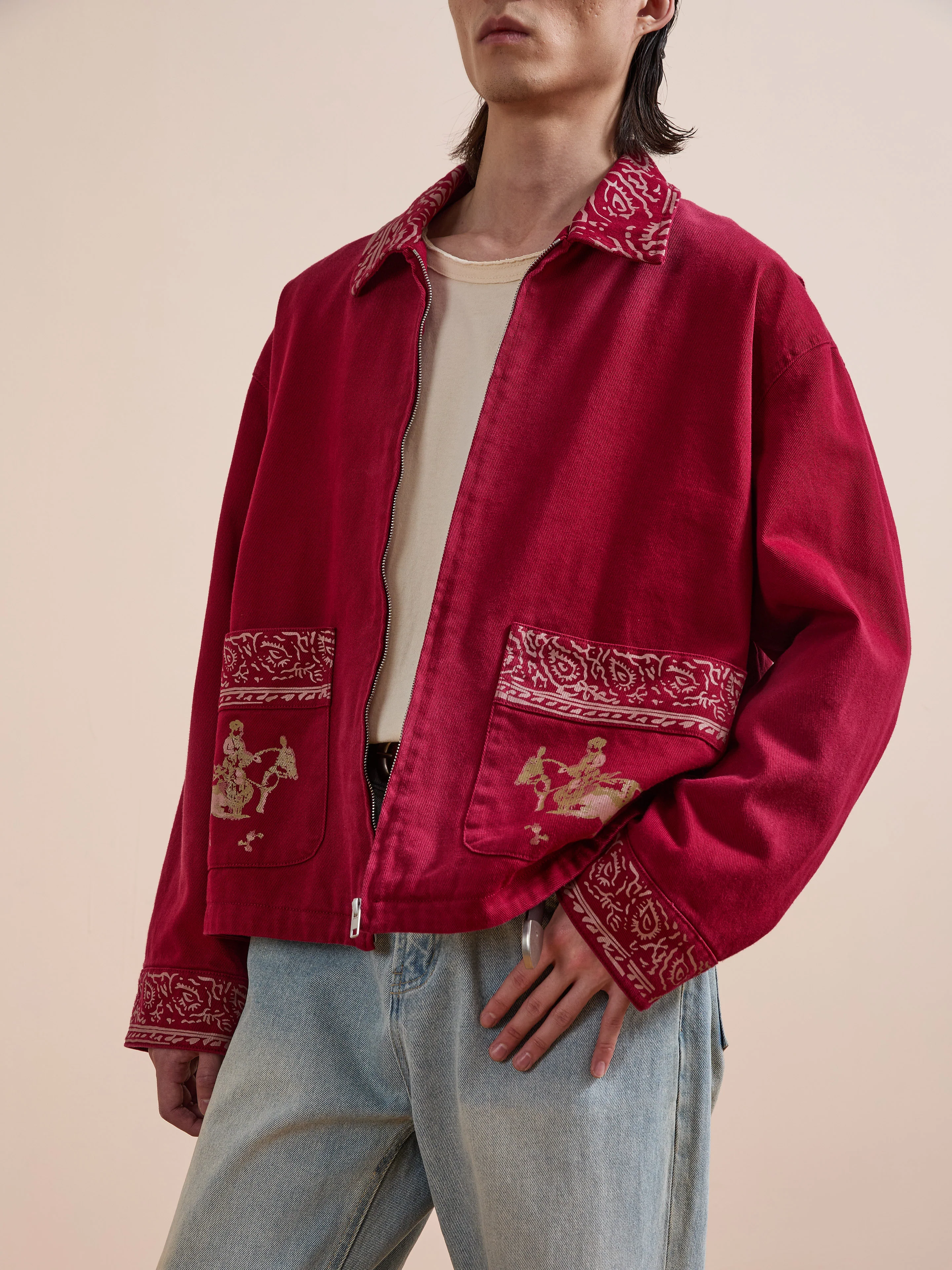 Abhala Printed Work Jacket - Image 12