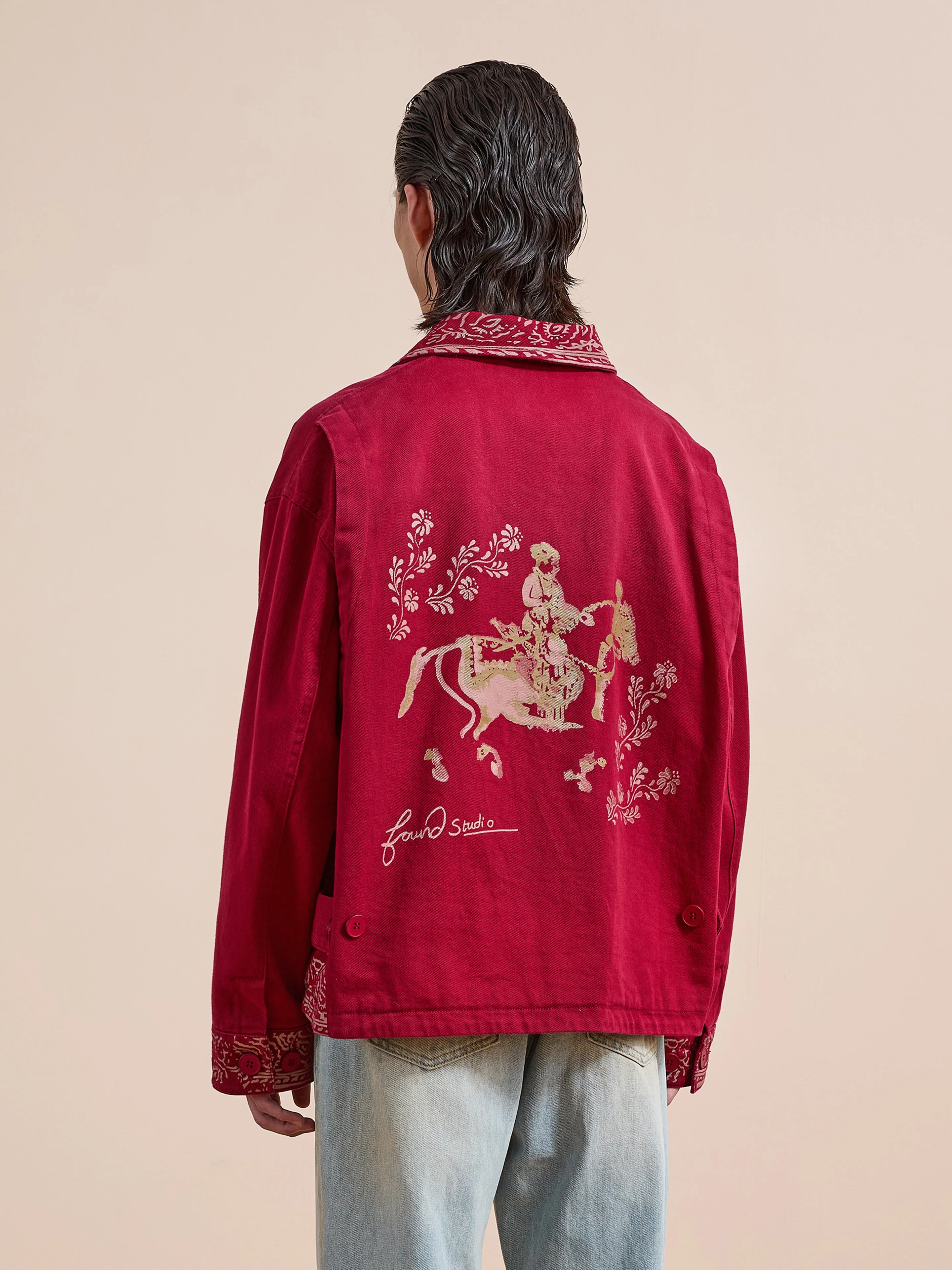 Abhala Printed Work Jacket - Image 3