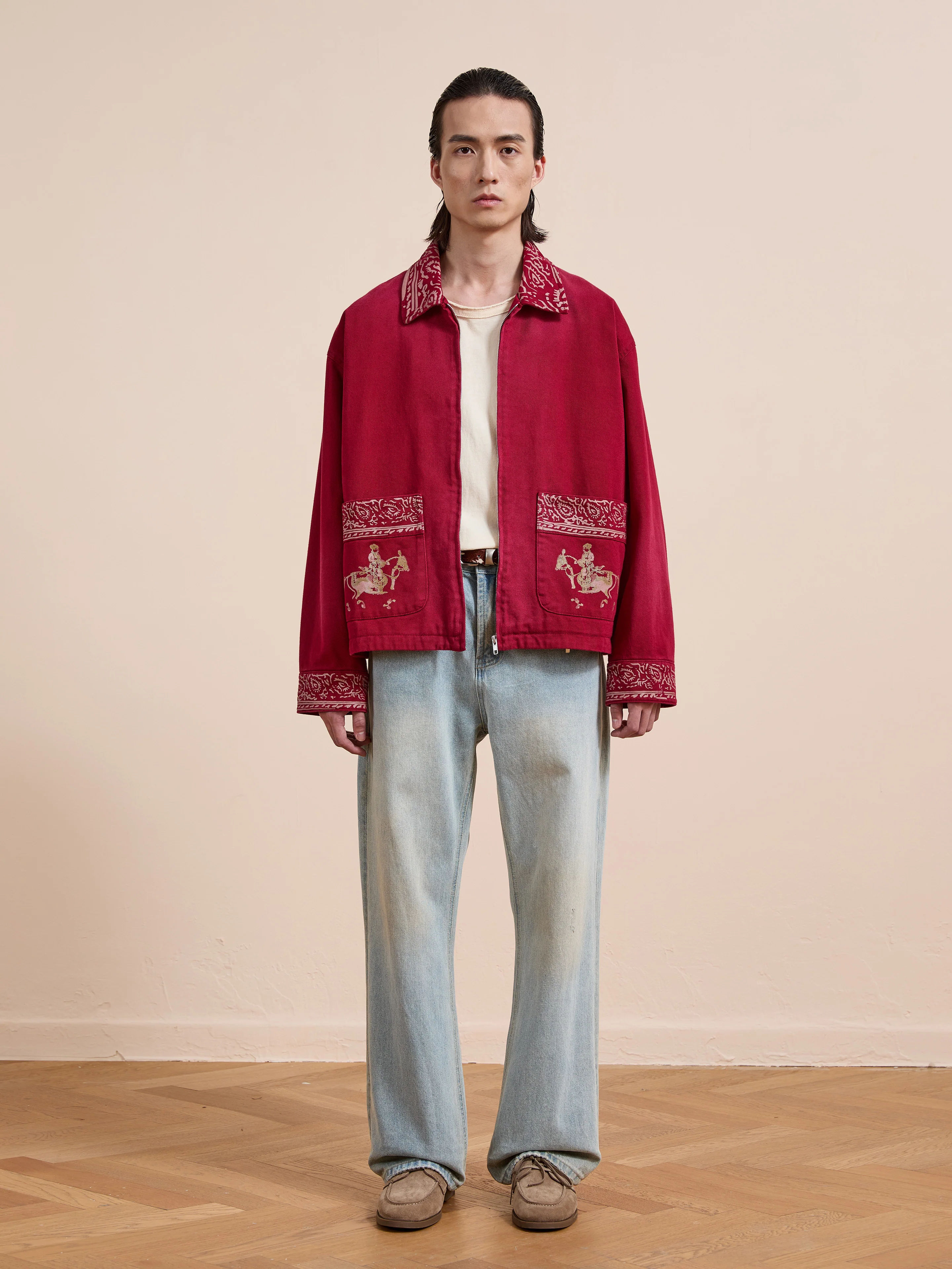 Abhala Printed Work Jacket - Image 9