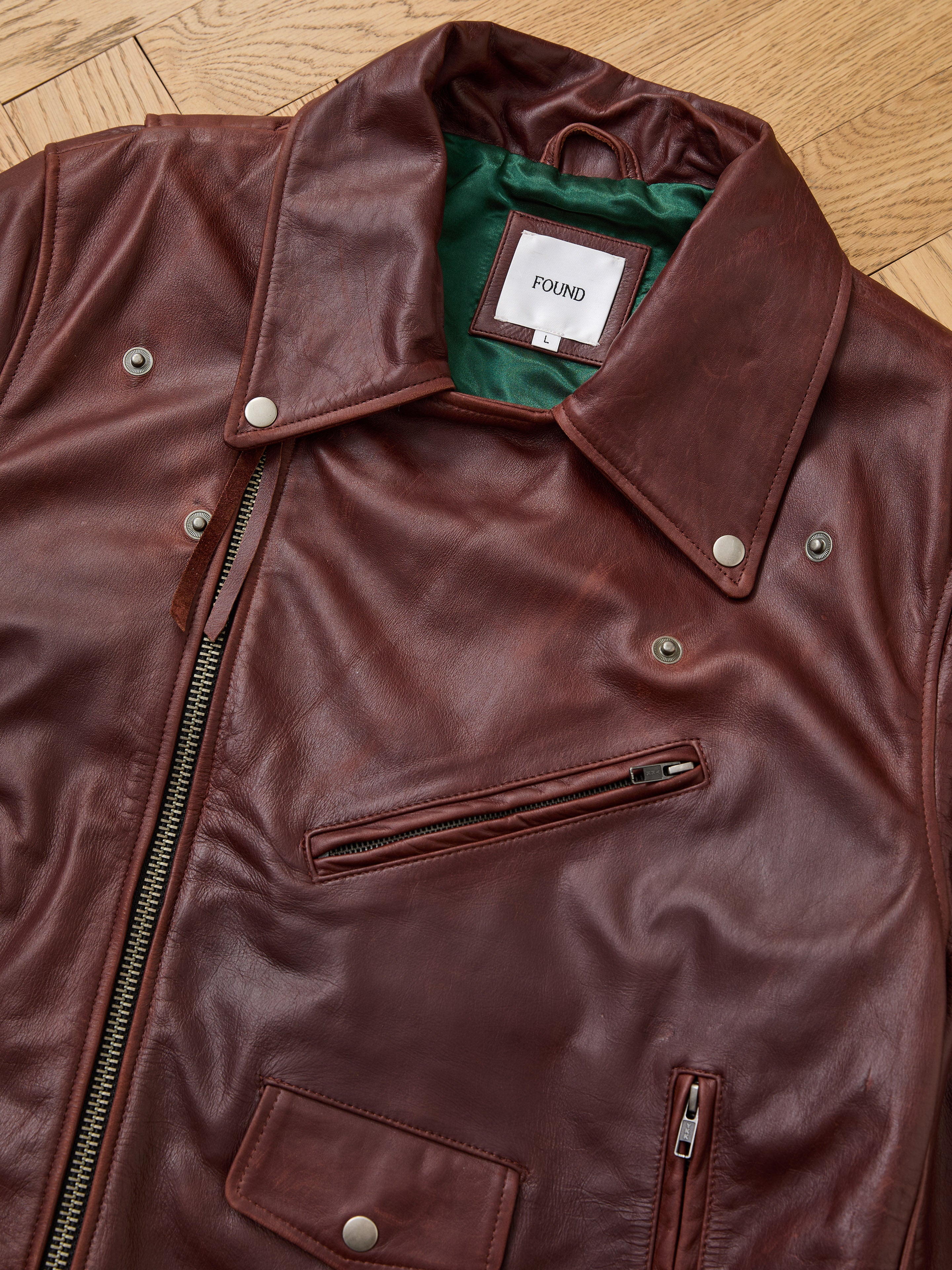 Leather Biker Jacket - Image 18