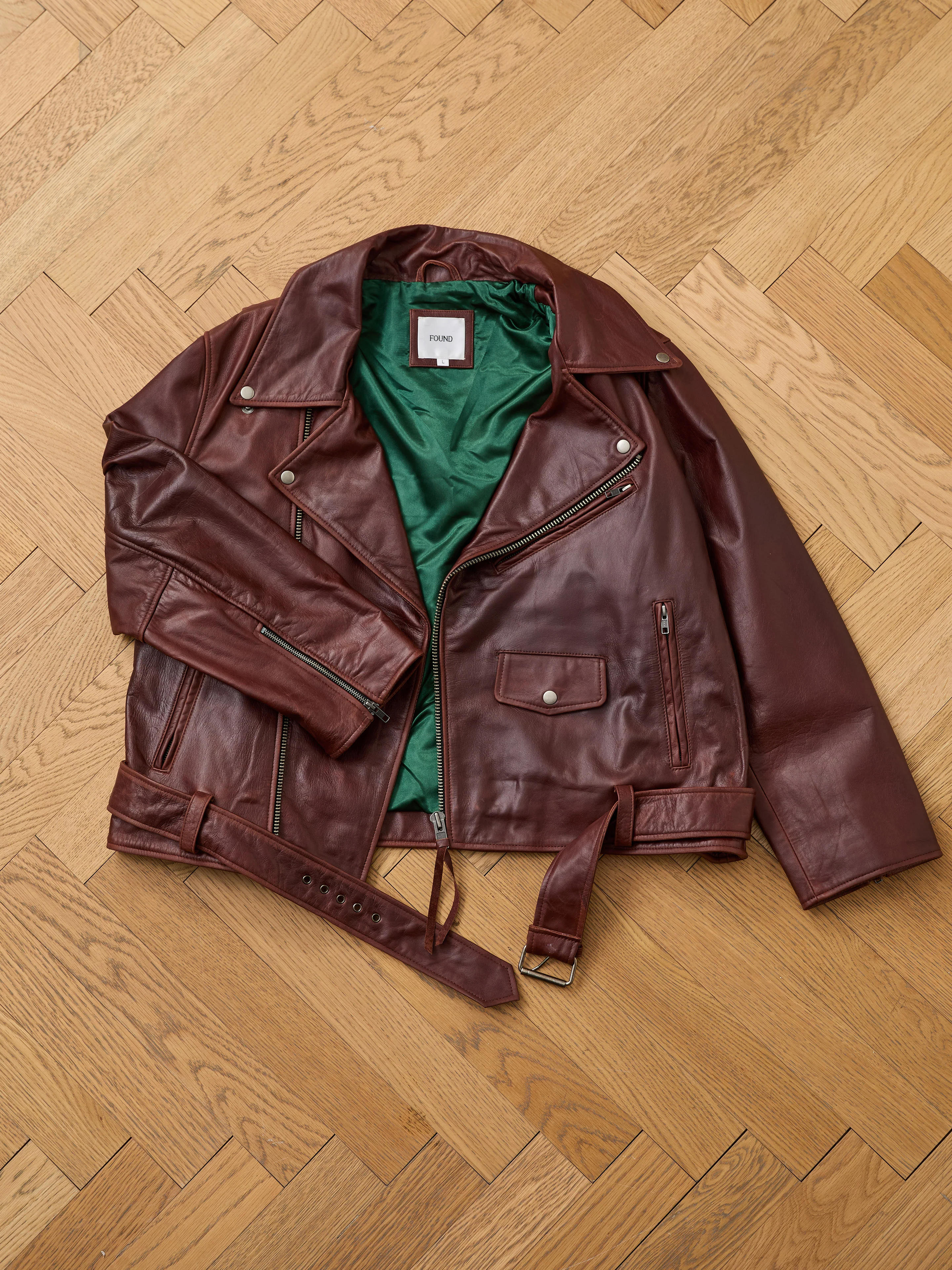 Leather Biker Jacket - Image 19