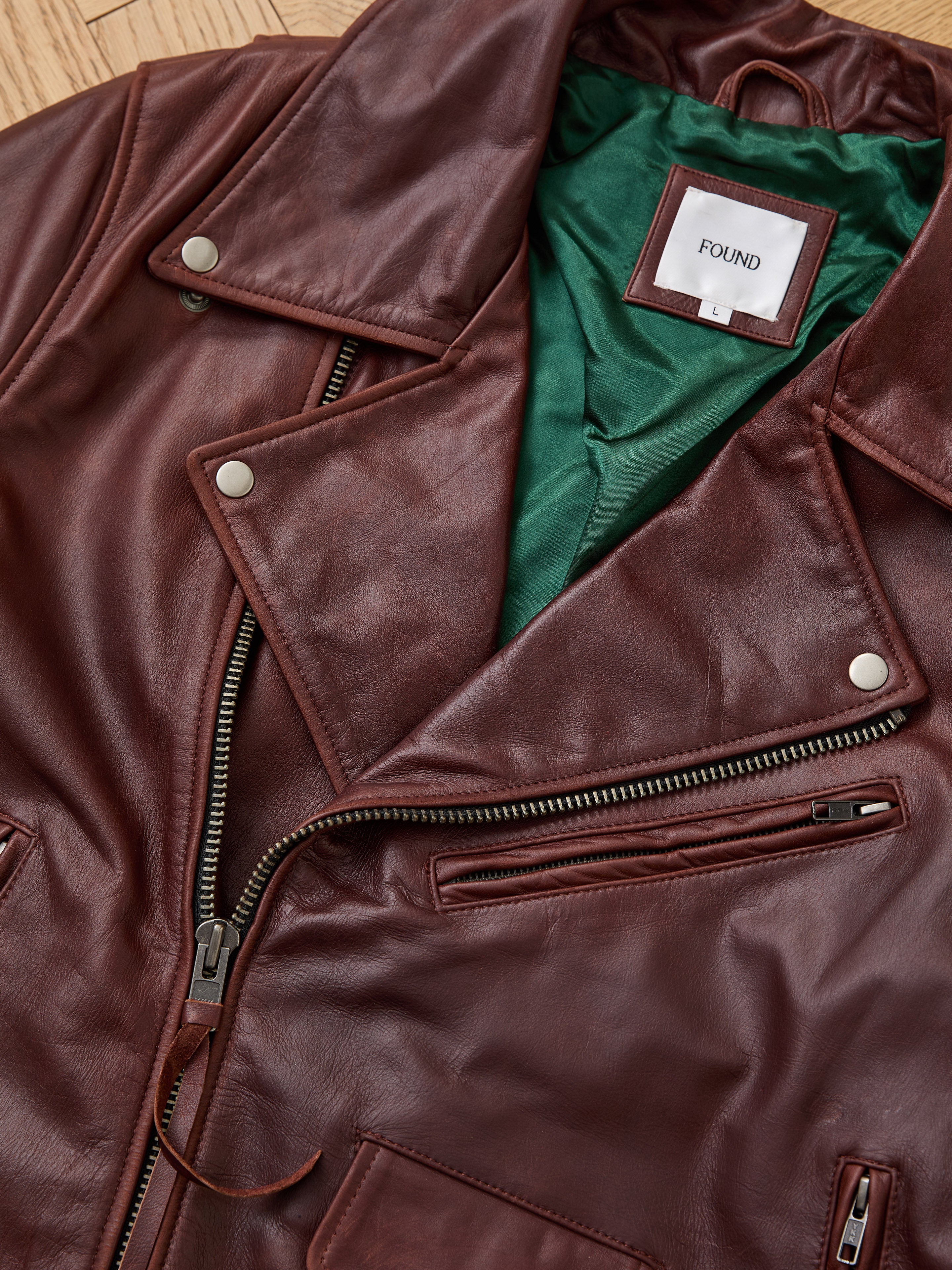 Leather Biker Jacket - Image 20