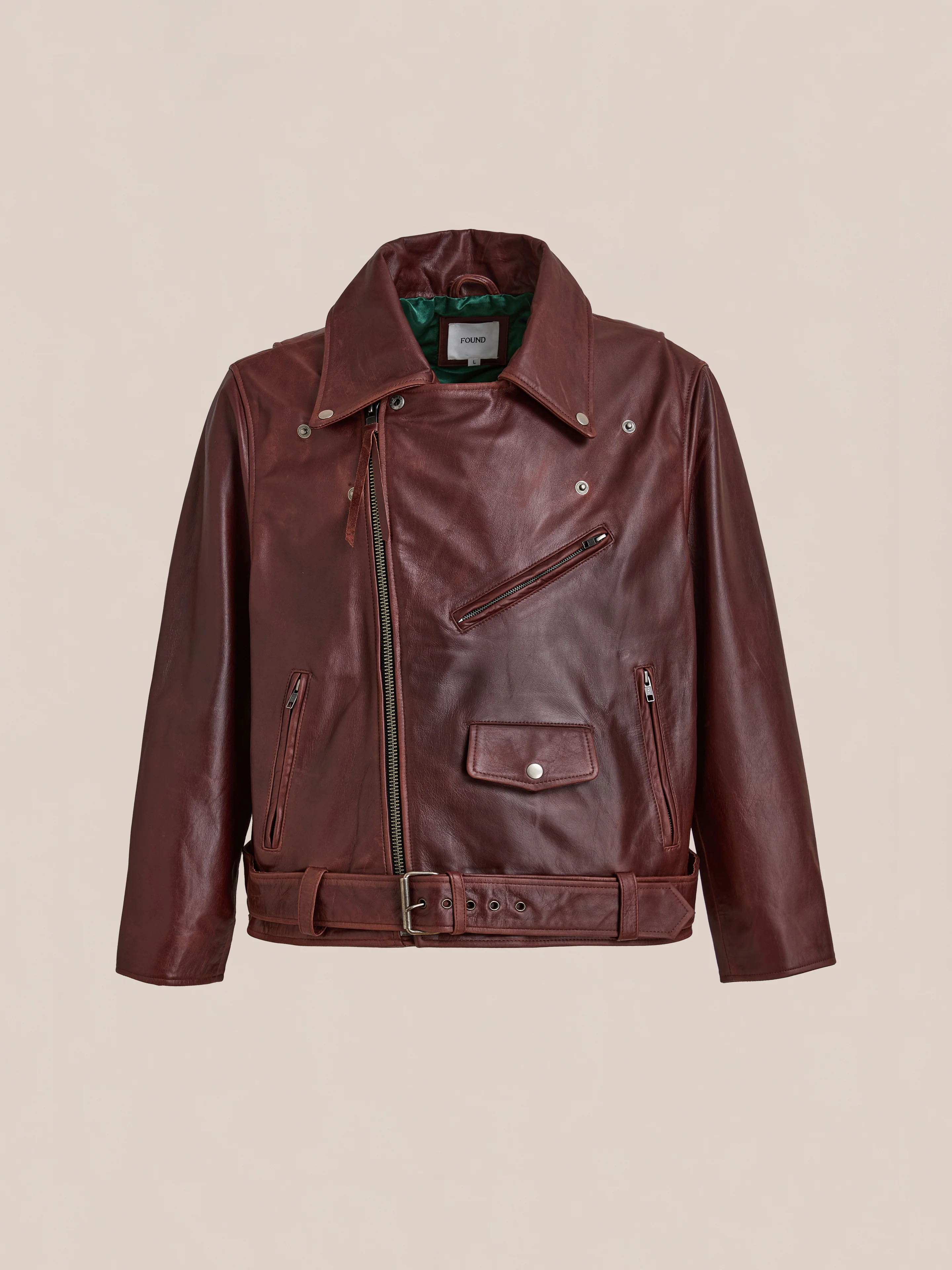 Leather Biker Jacket - Image 6