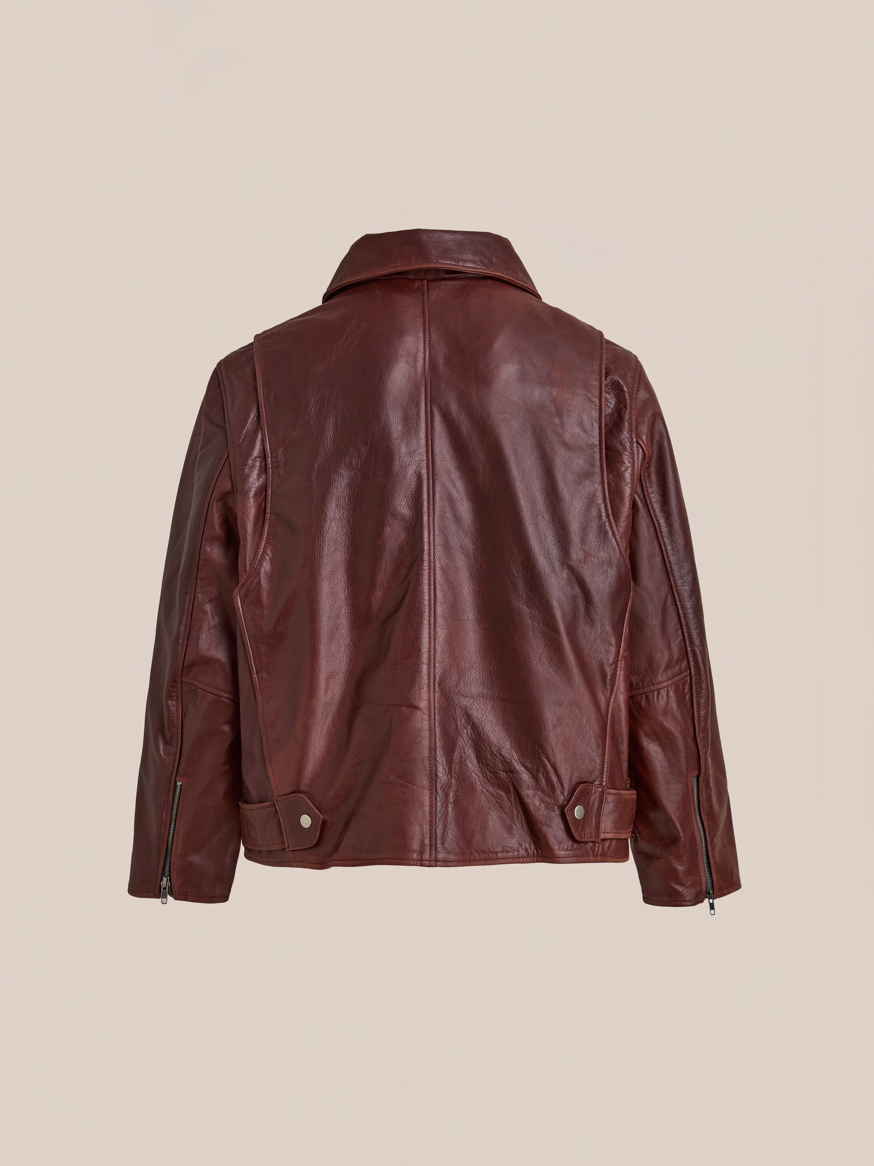 Leather Biker Jacket - Image 7
