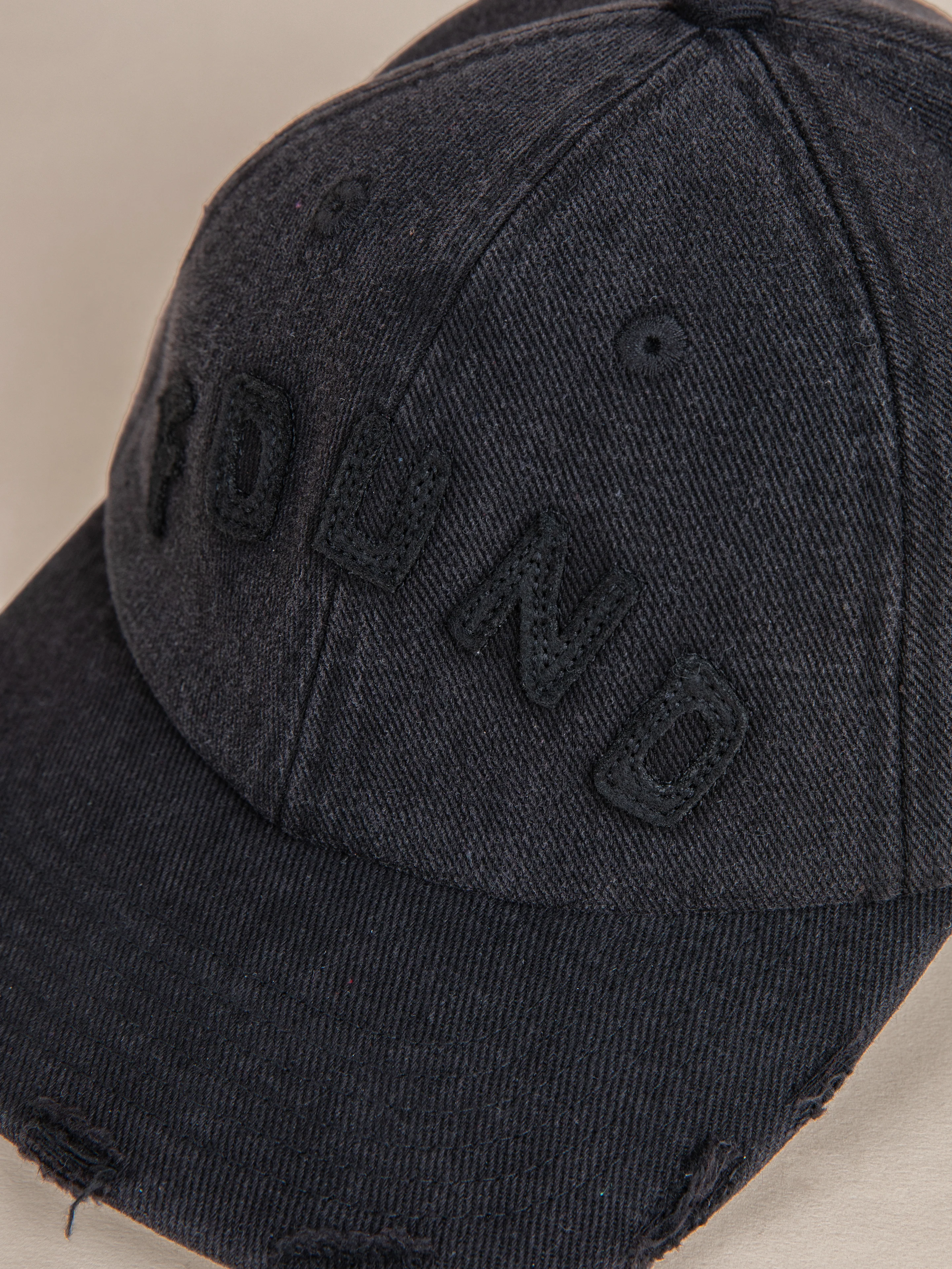 Black Felt Patch Cap - Image 3