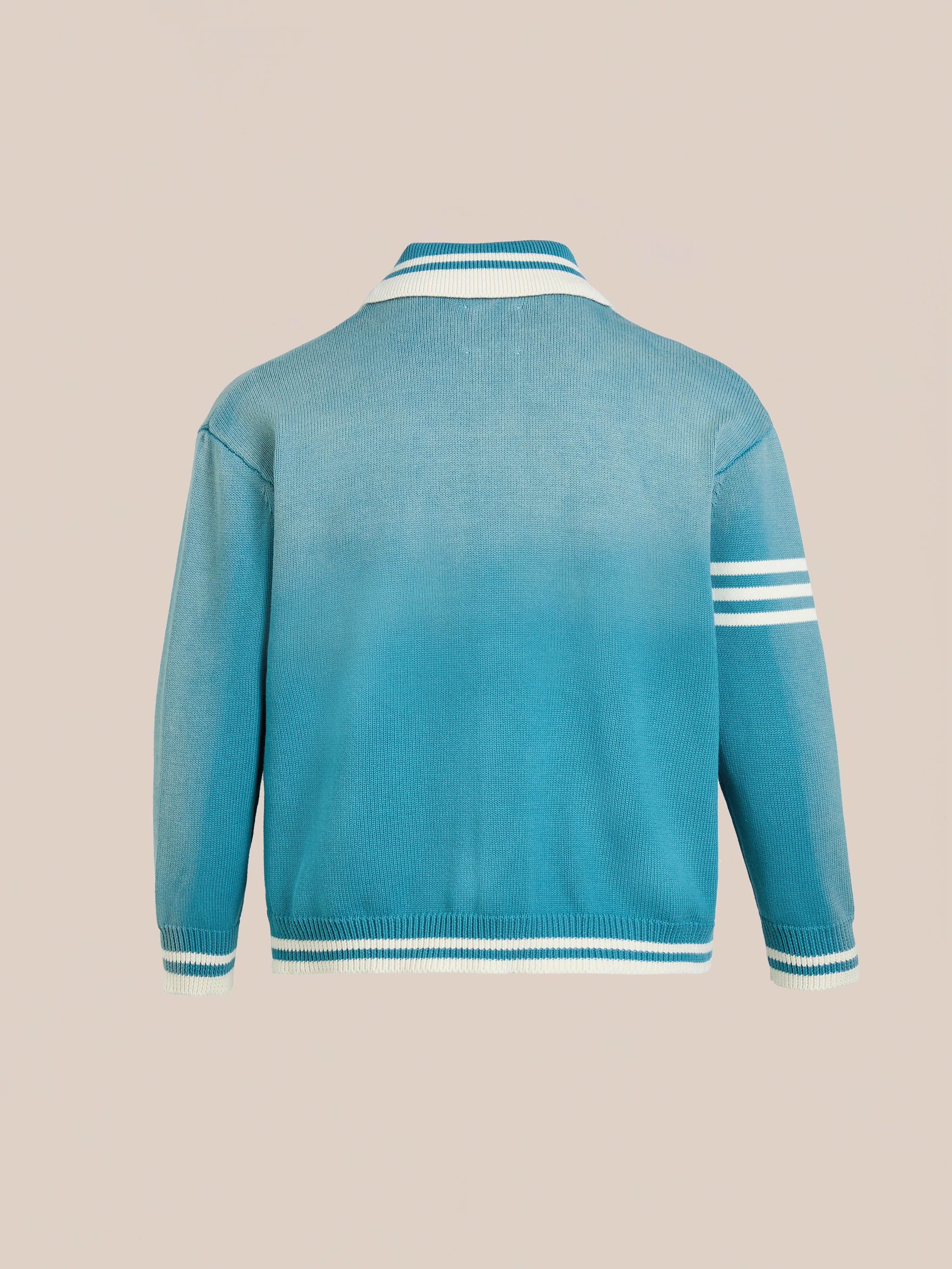 Fin Varsity Patch Collared Cardigan - Image 7
