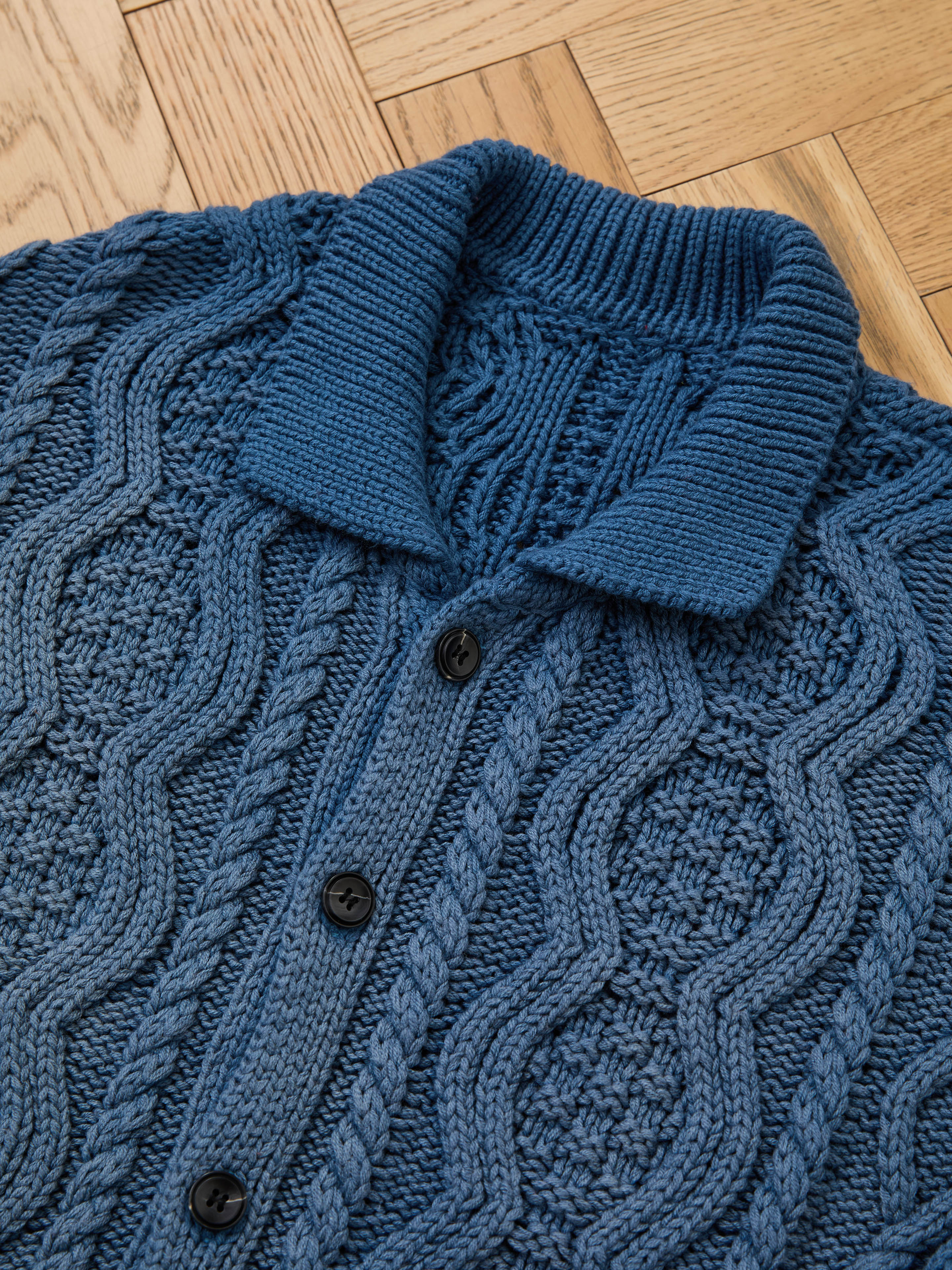 Cable Knit Buttoned Cardigan - Image 14