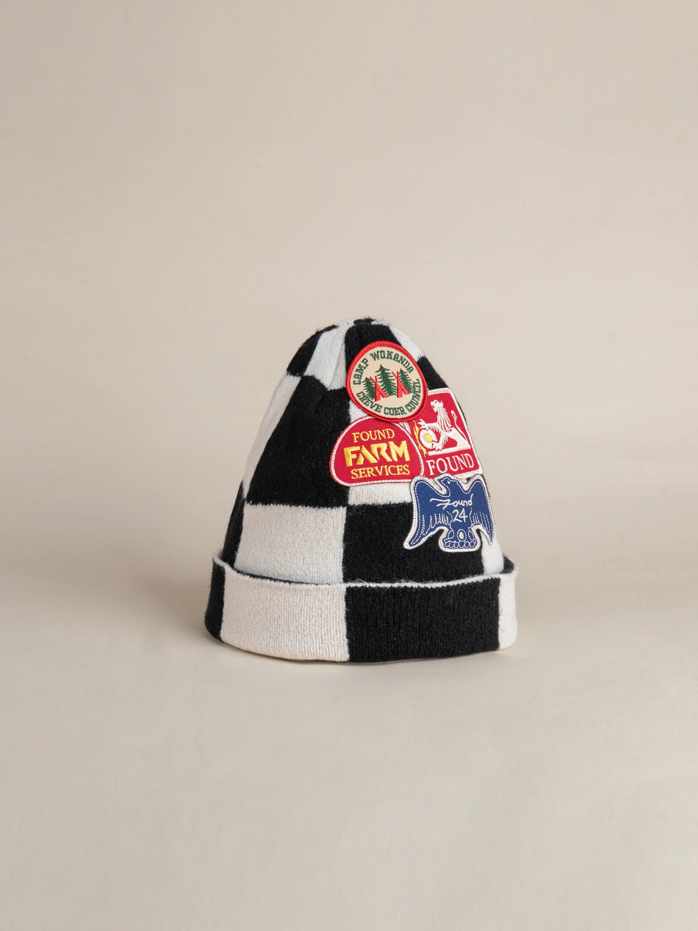 Check Multi Patch Beanie - Image 11