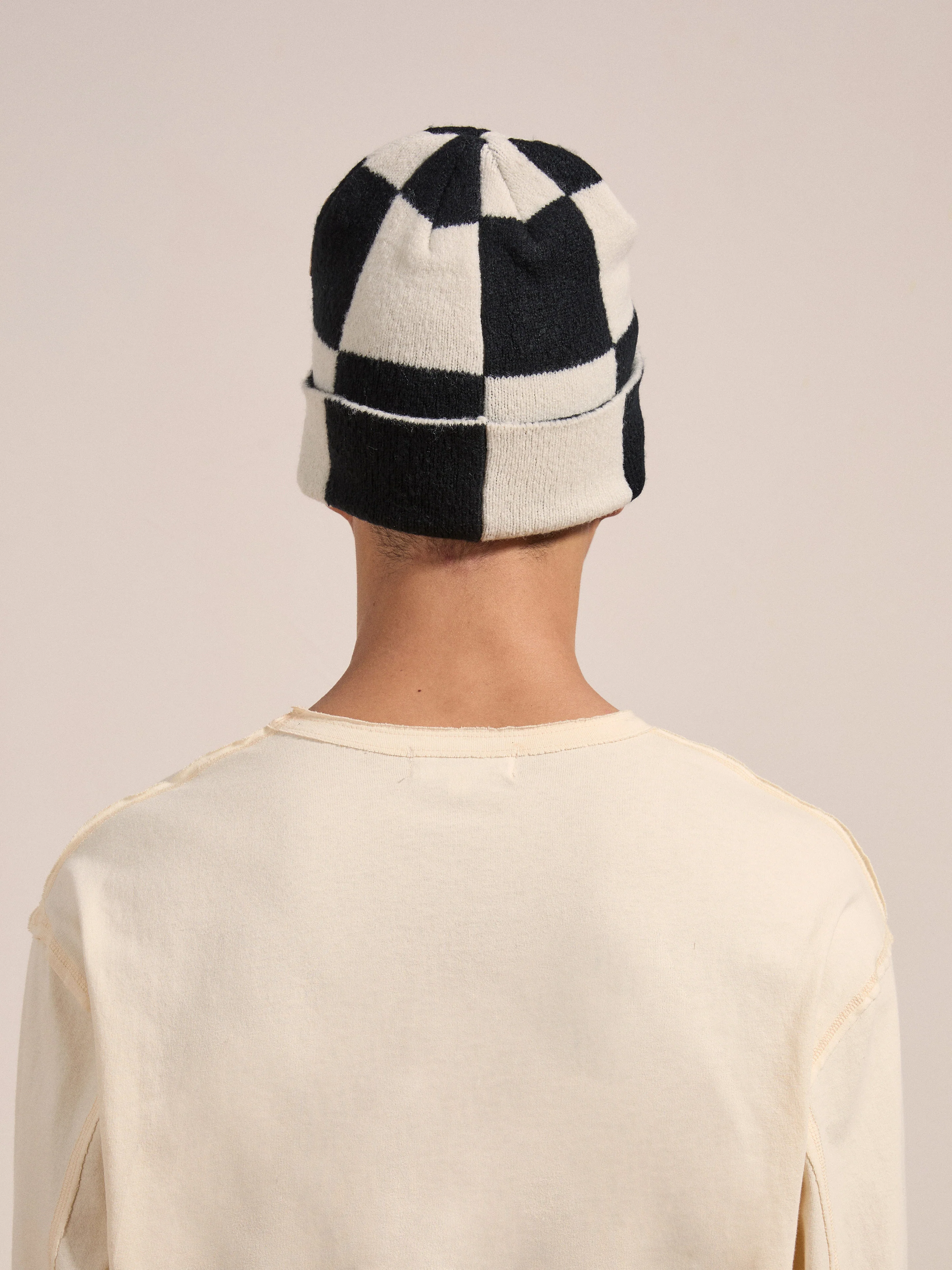 Check Multi Patch Beanie - Image 5