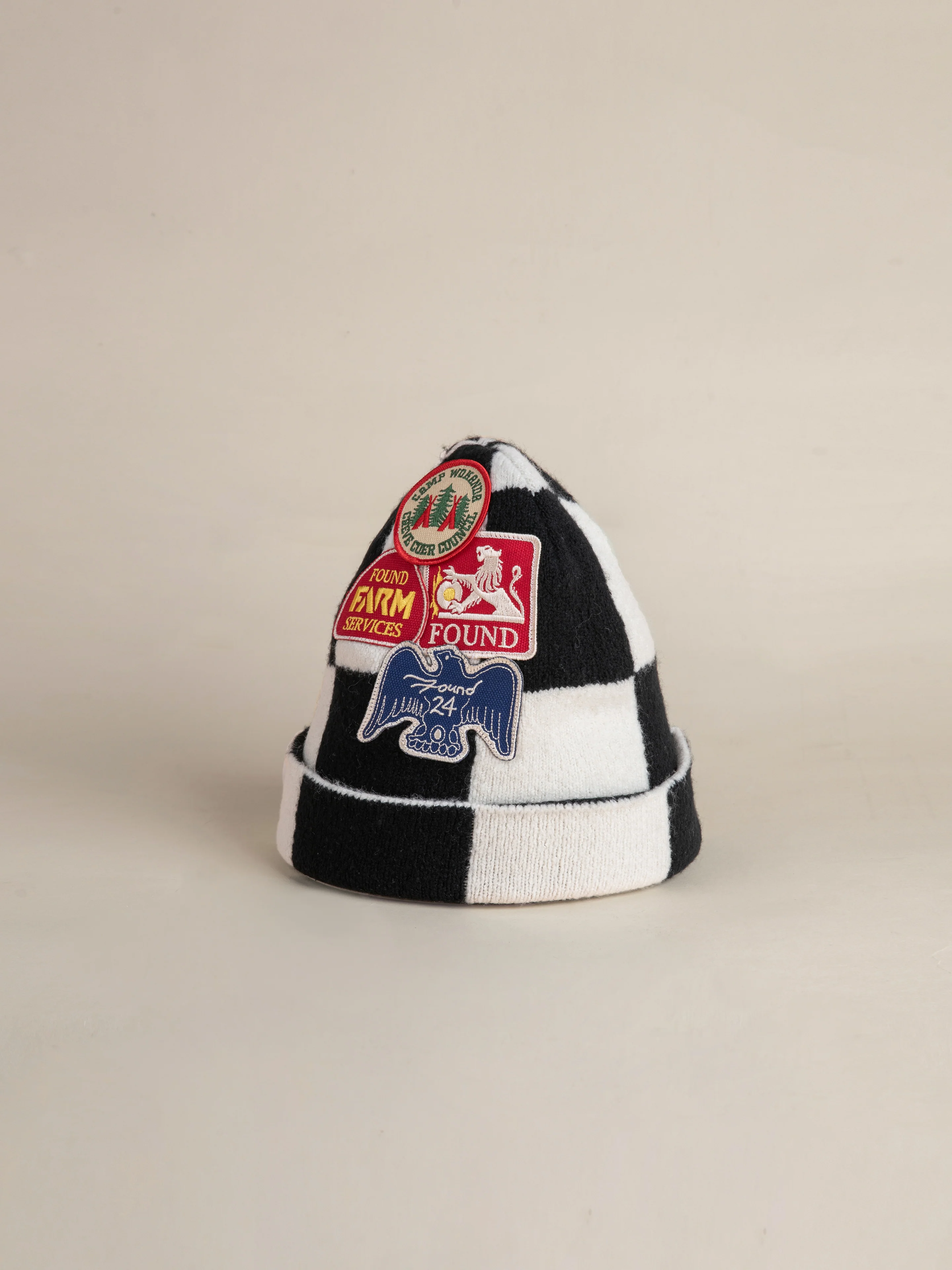 Check Multi Patch Beanie - Image 7