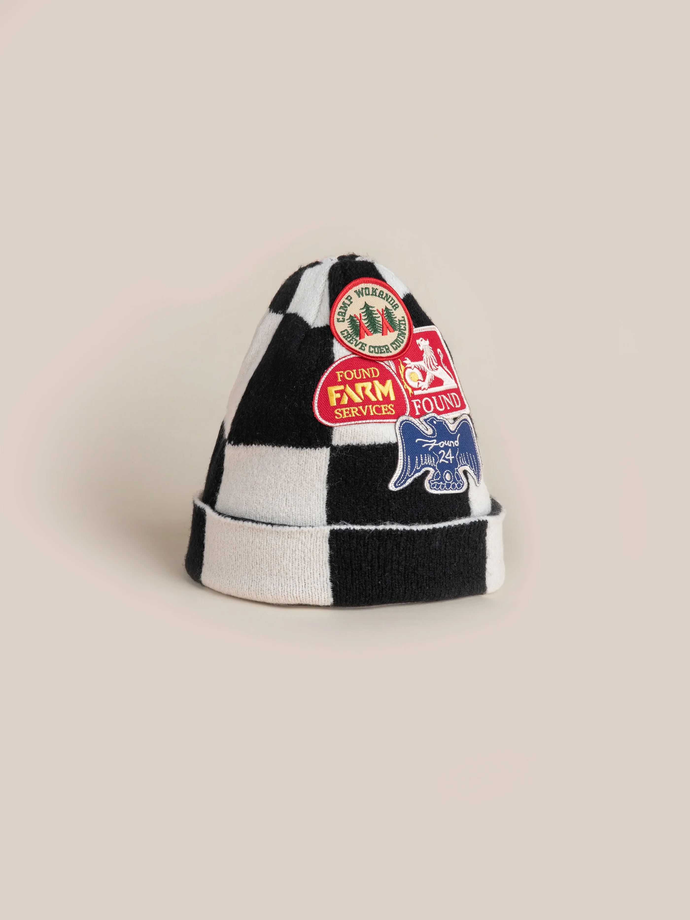 Check Multi Patch Beanie - Image 9