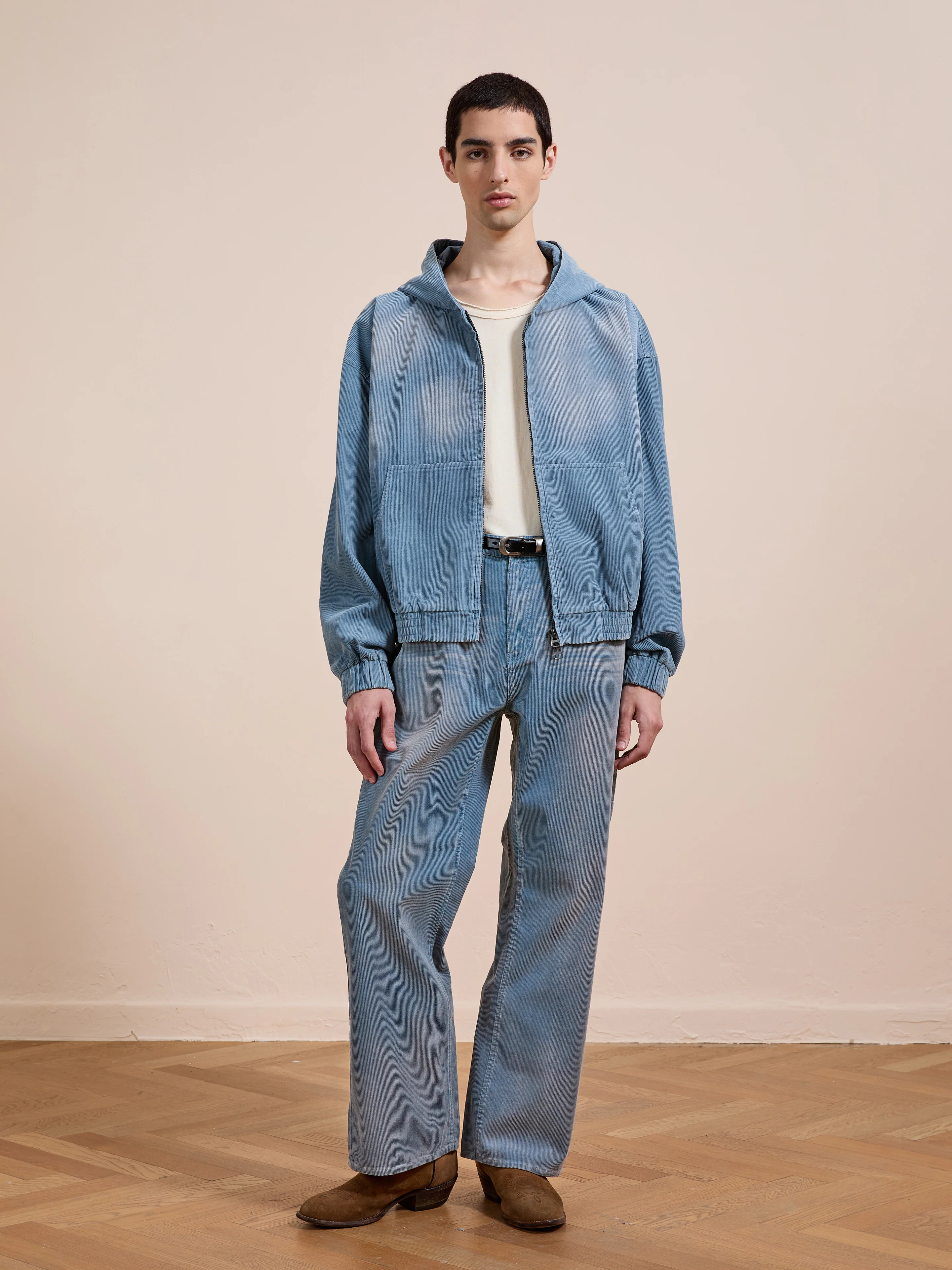 Corduroy Flare Work Pants - Image 10