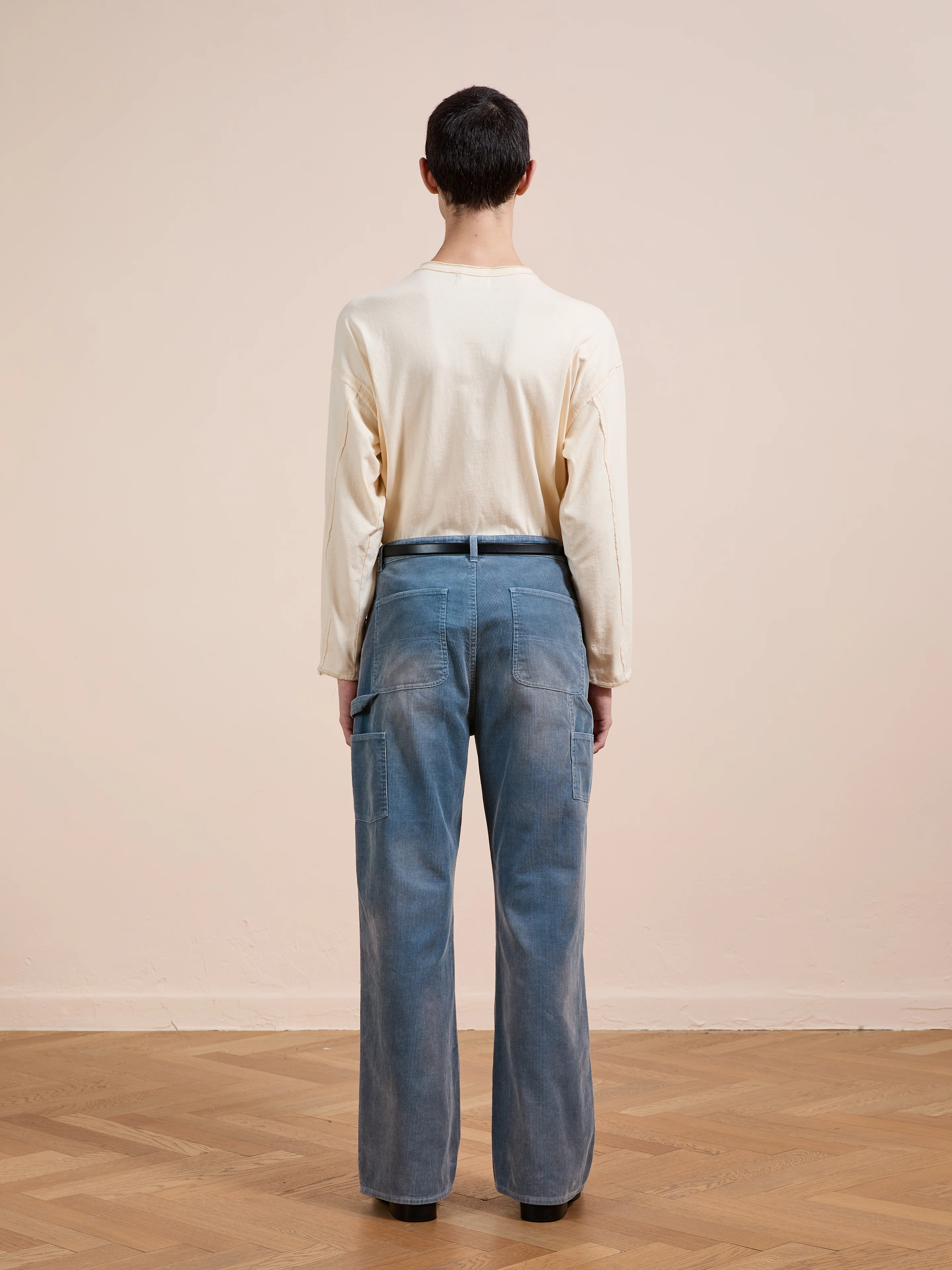 Corduroy Flare Work Pants - Image 12
