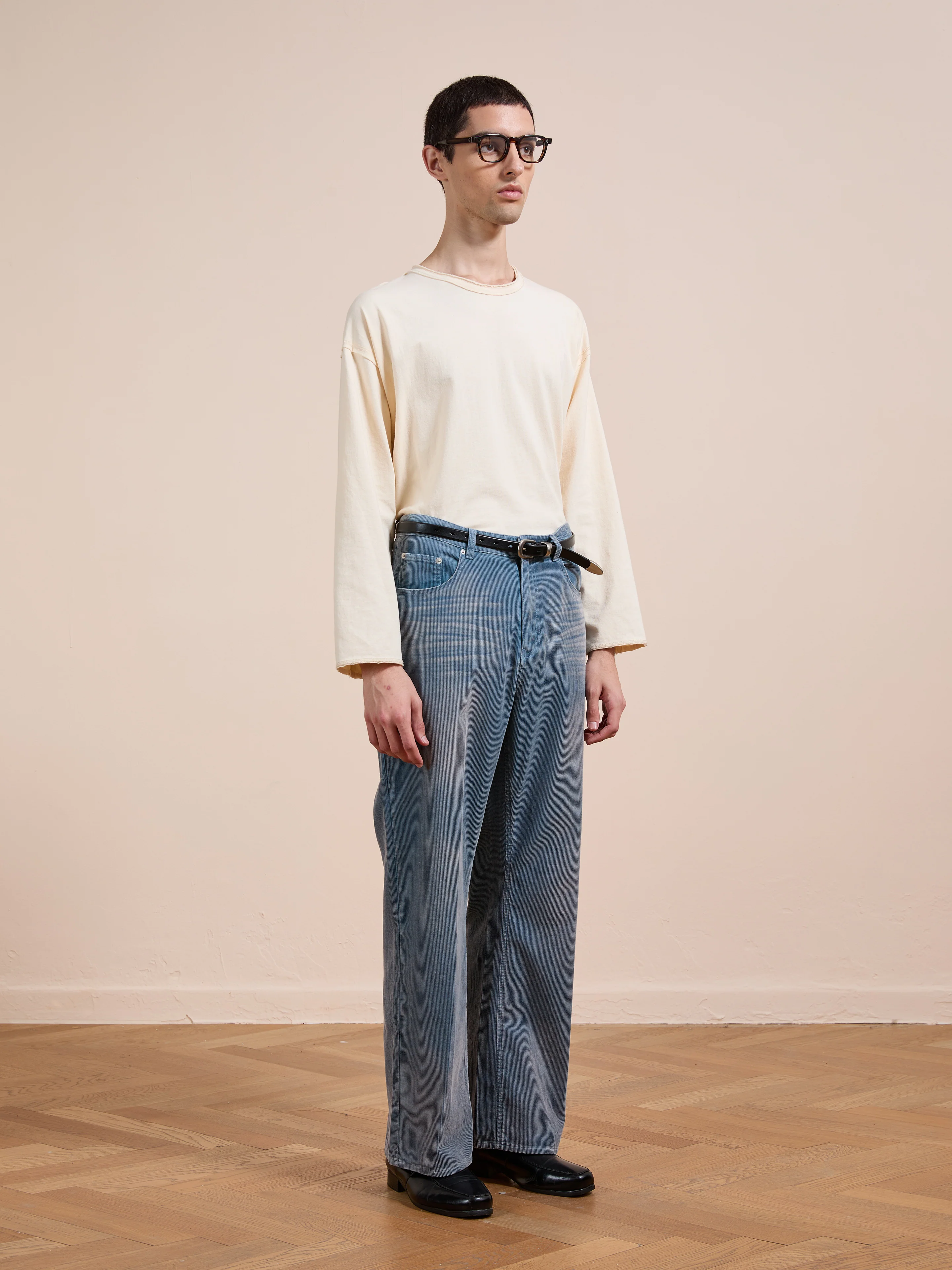 Corduroy Flare Work Pants - Image 16