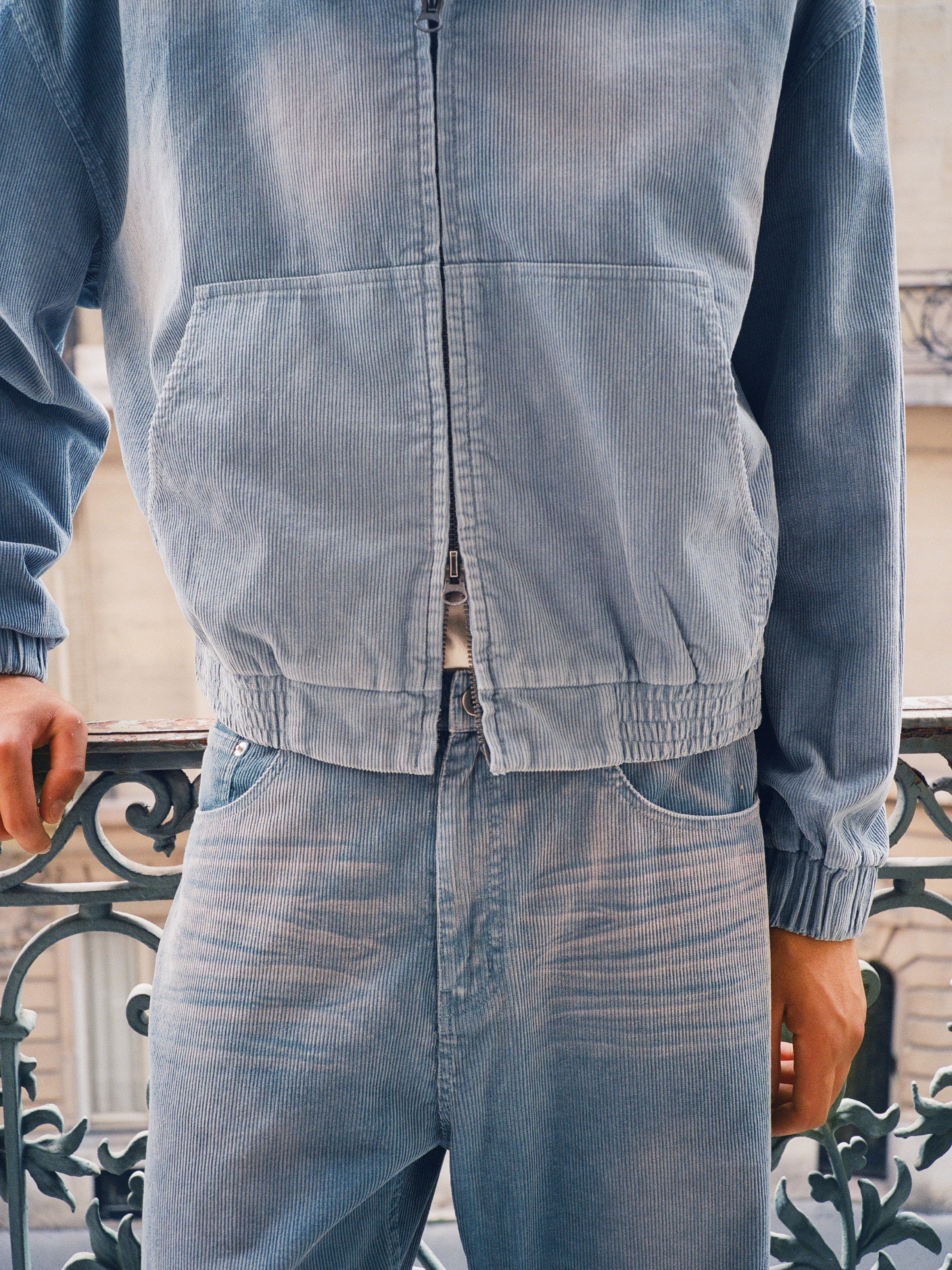 Corduroy Flare Work Pants - Image 8