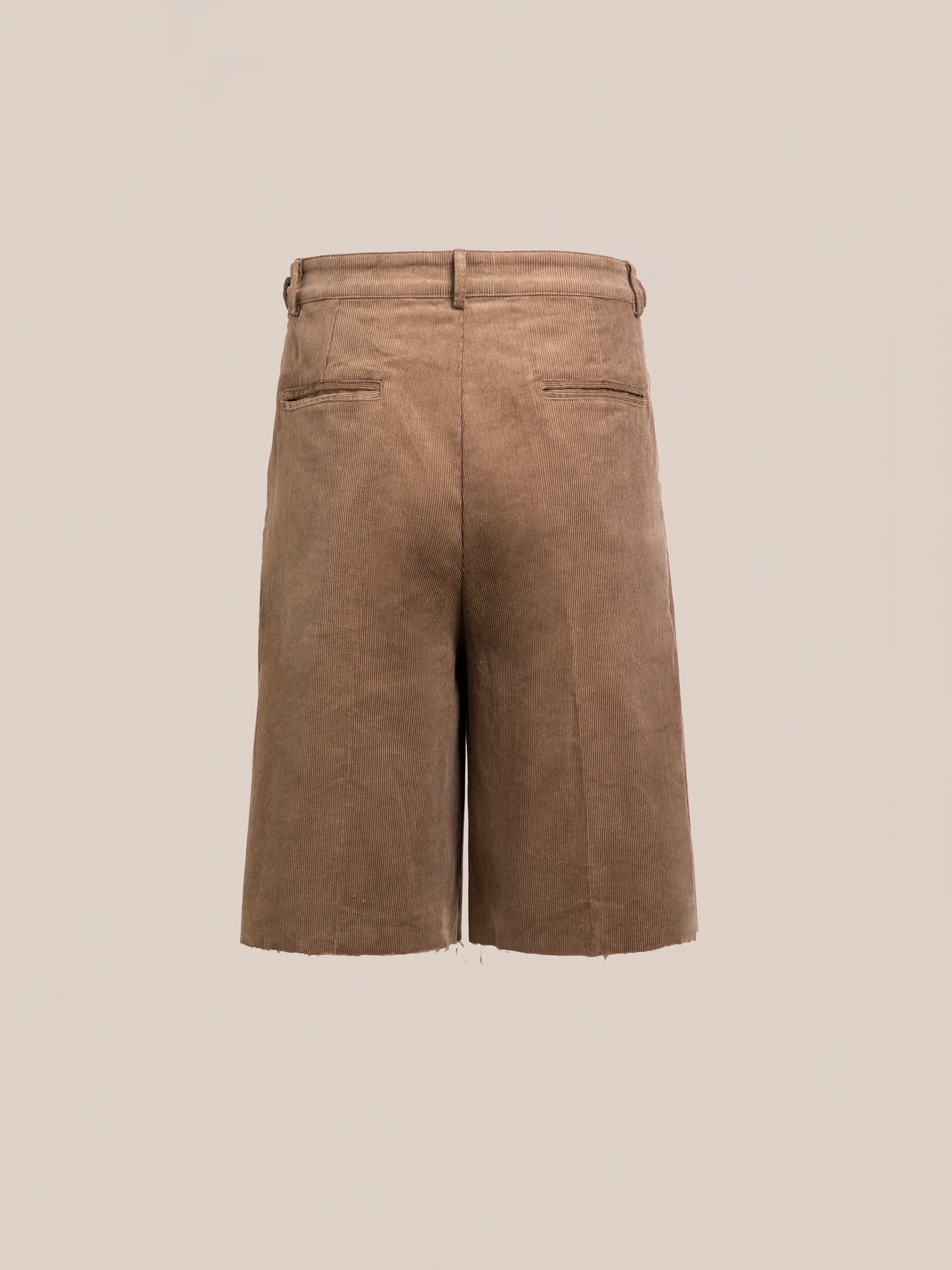 Corduroy Pleated Trouser Shorts - Image 6