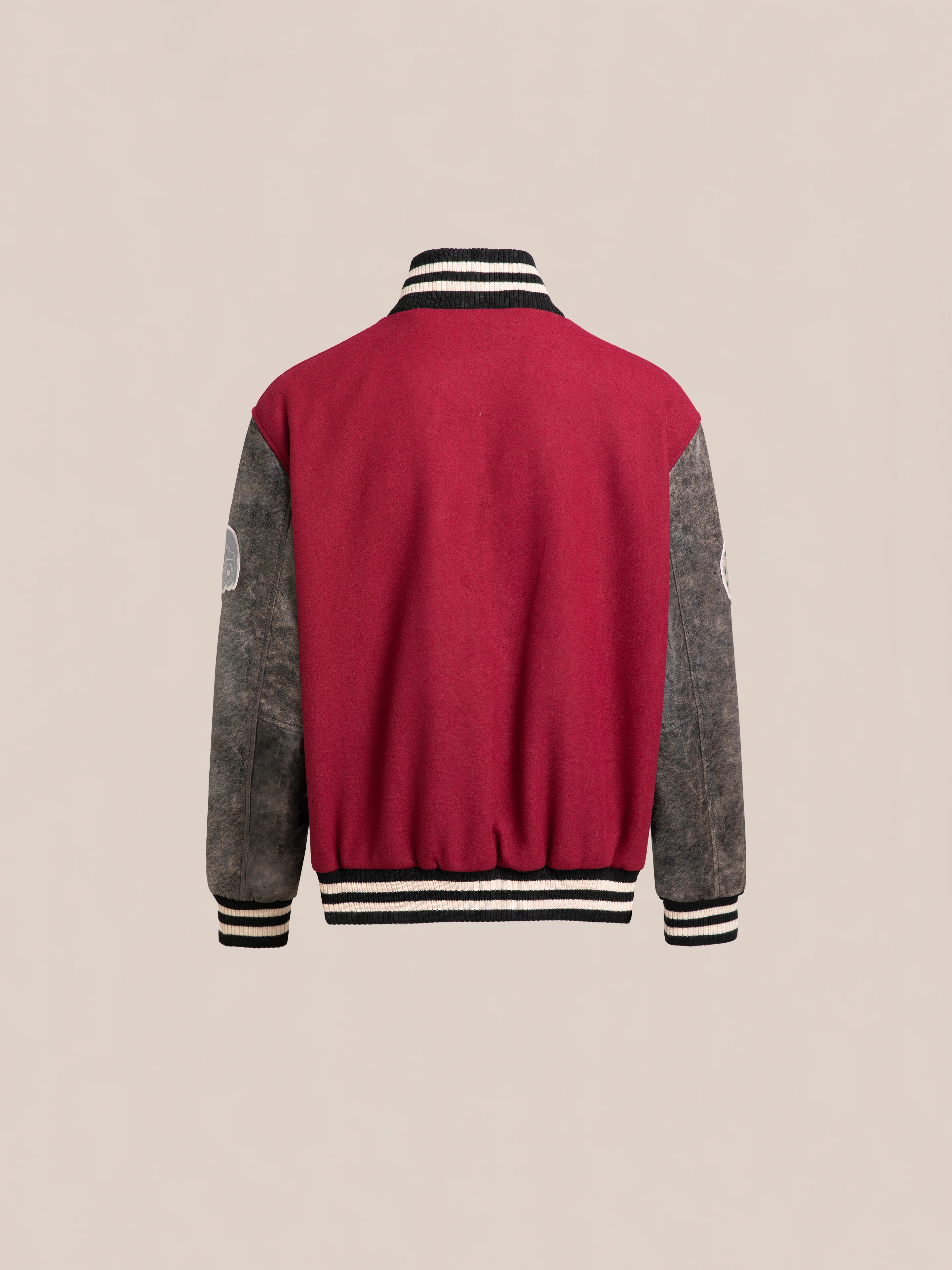 Crimson Letterman Jacket - Image 6