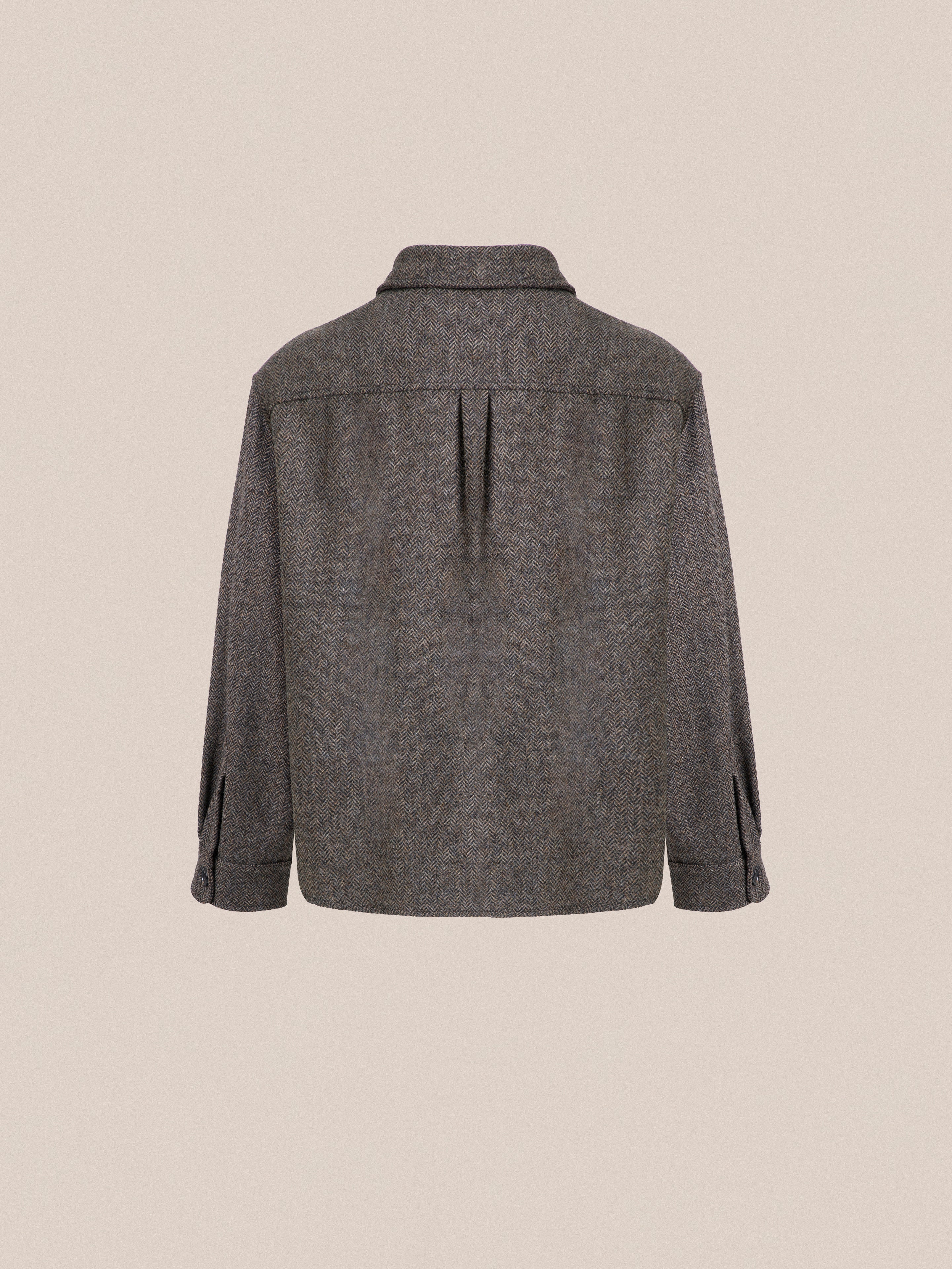Raven Herringbone Overshirt - Image 6