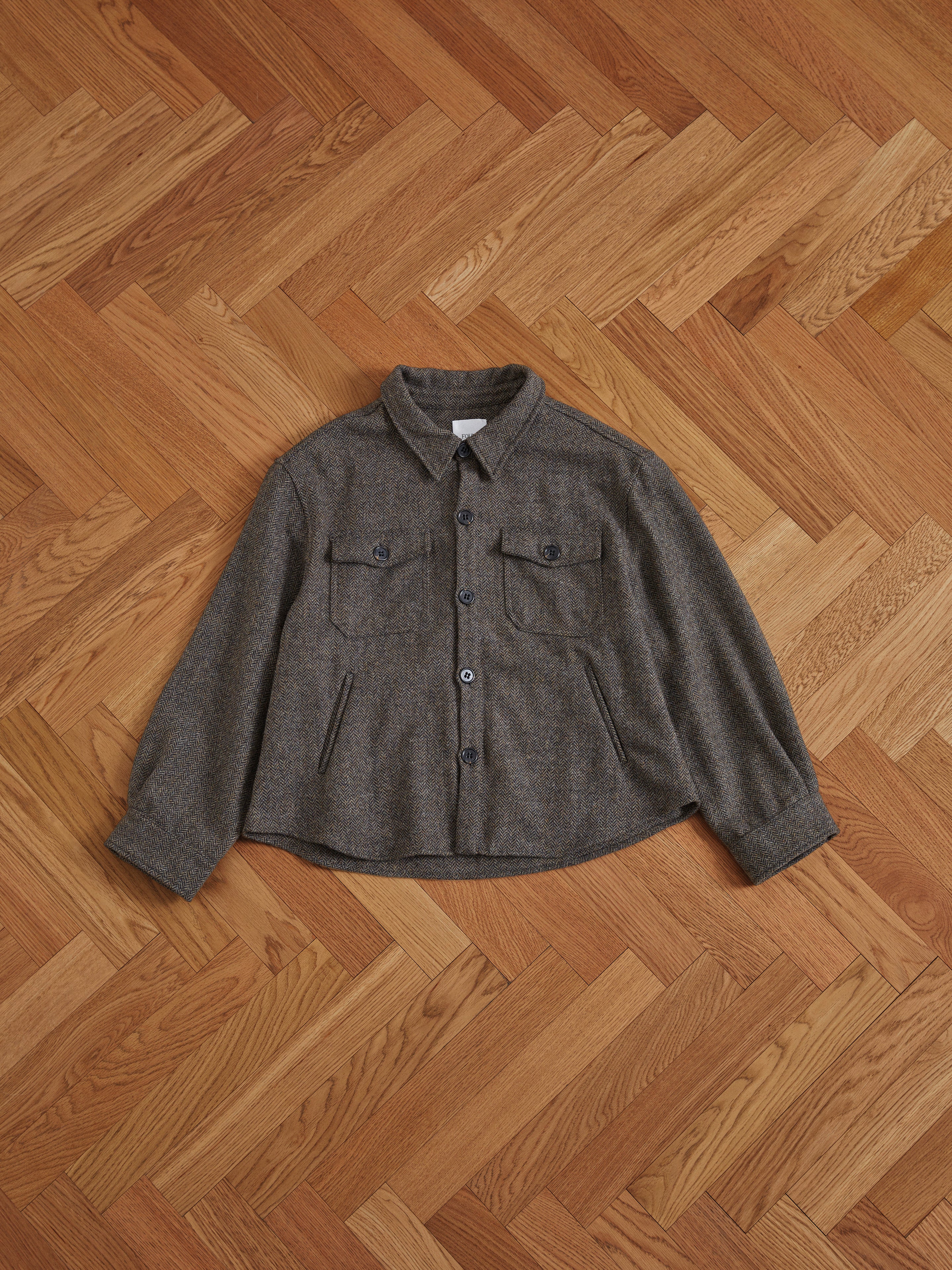Raven Herringbone Overshirt - Image 7