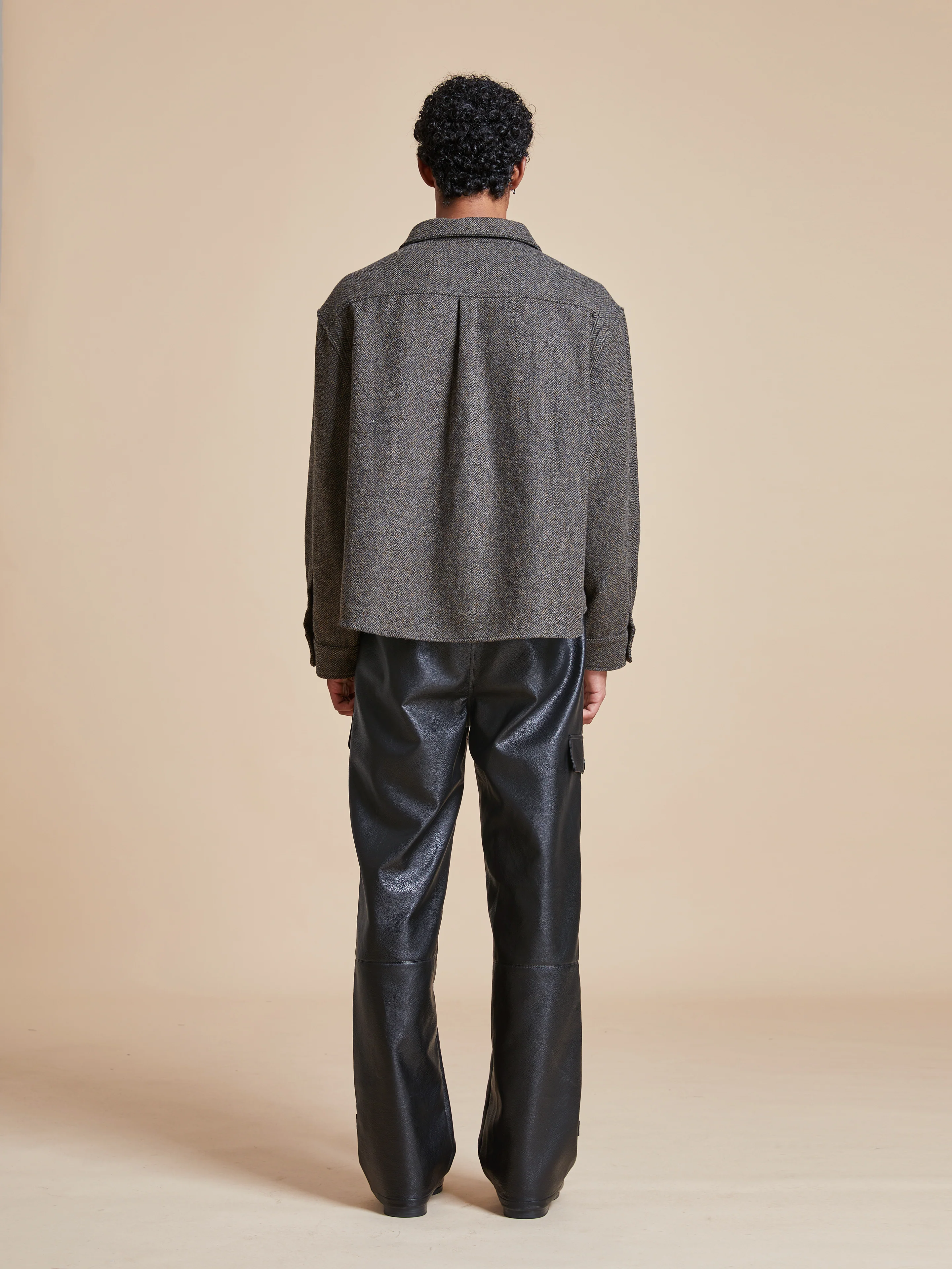 Raven Herringbone Overshirt - Image 9