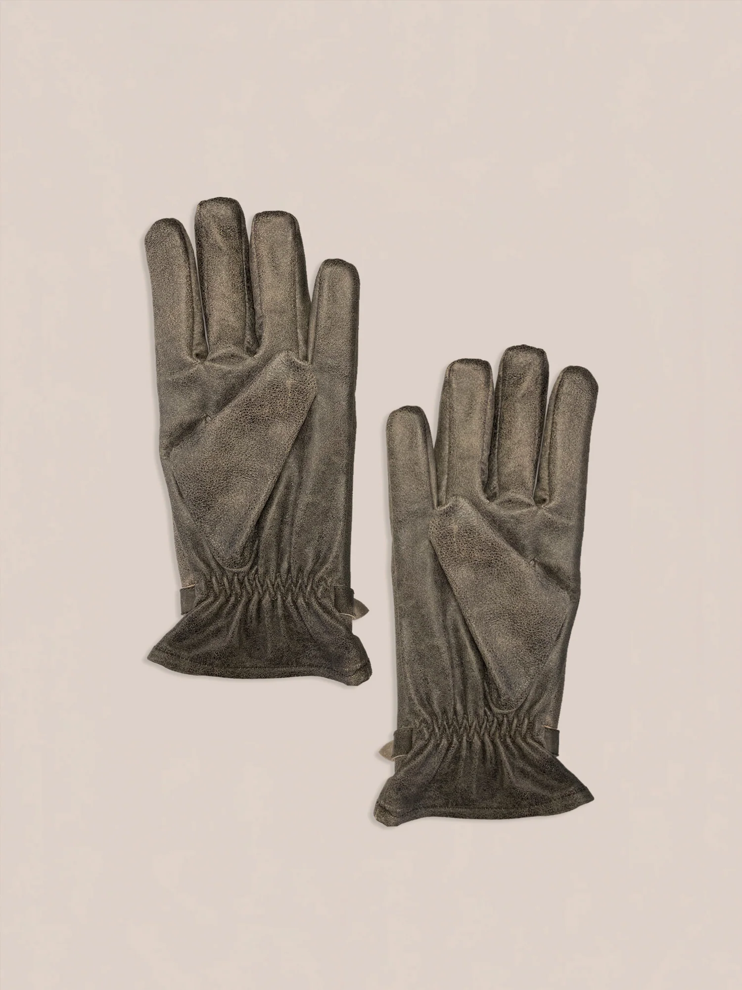 Distressed Leather Western Gloves - Image 3