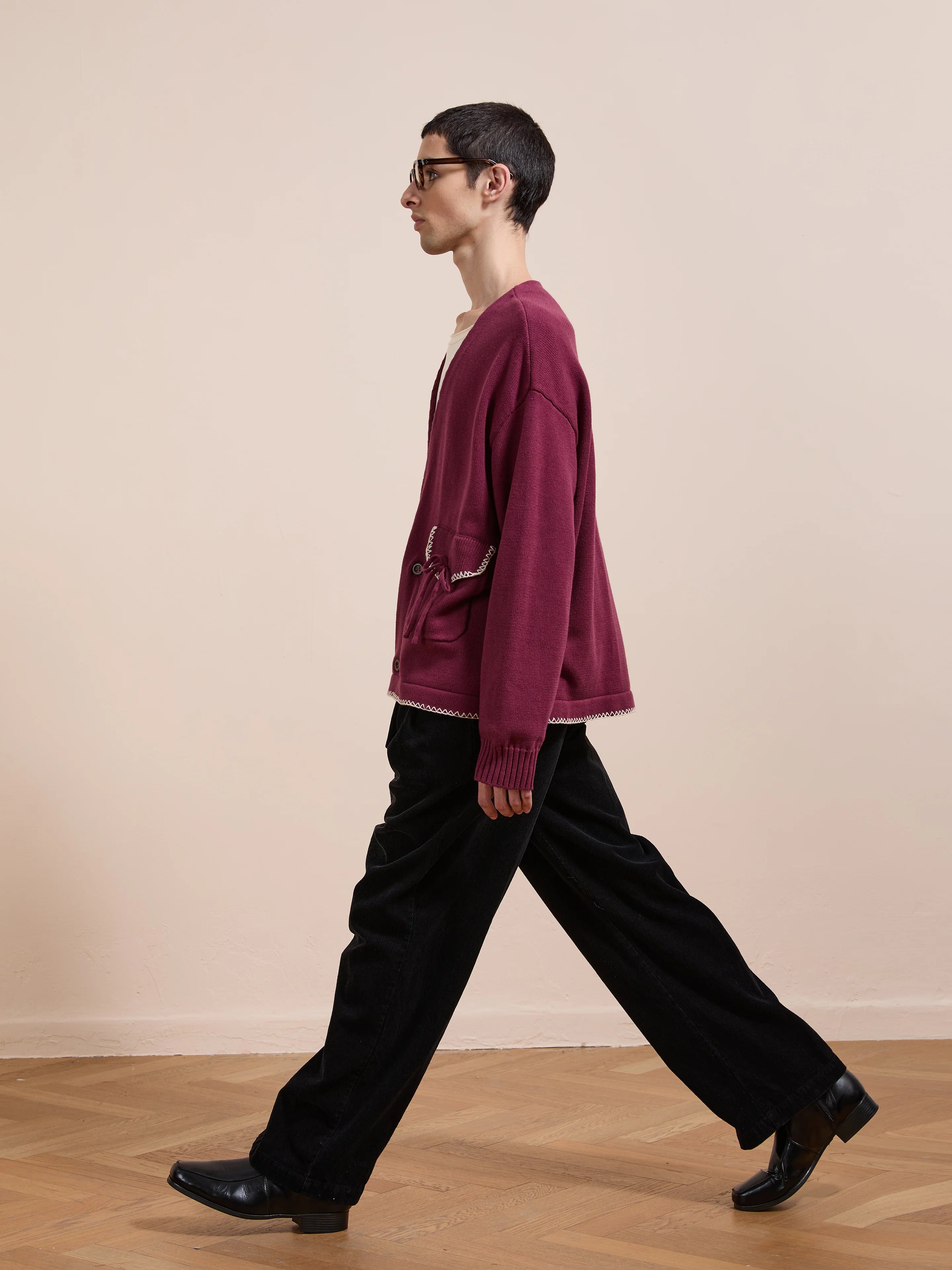 Double Breasted Bow Cardigan - Image 4