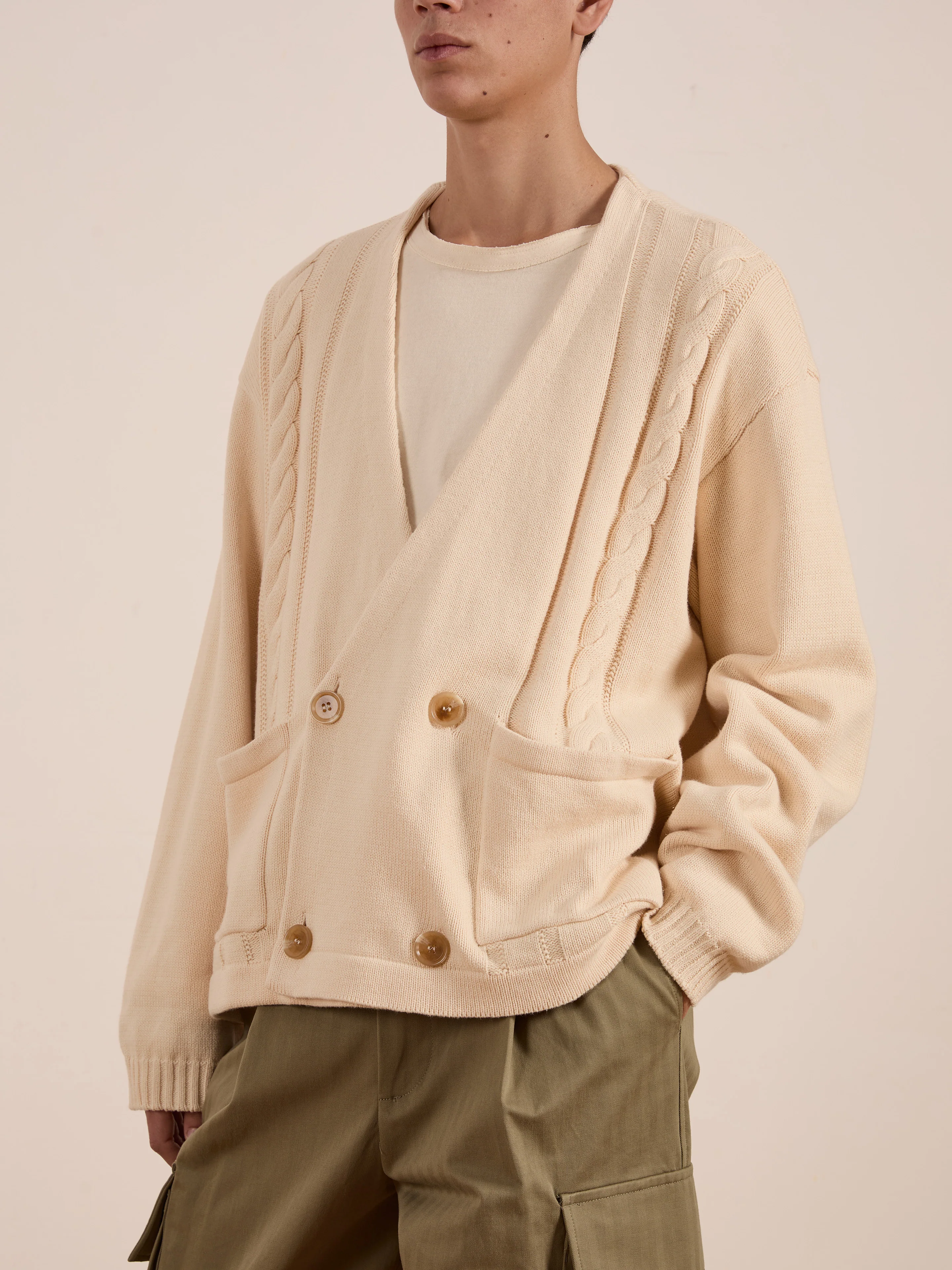 Double Breasted Knit Cardigan - Image 14