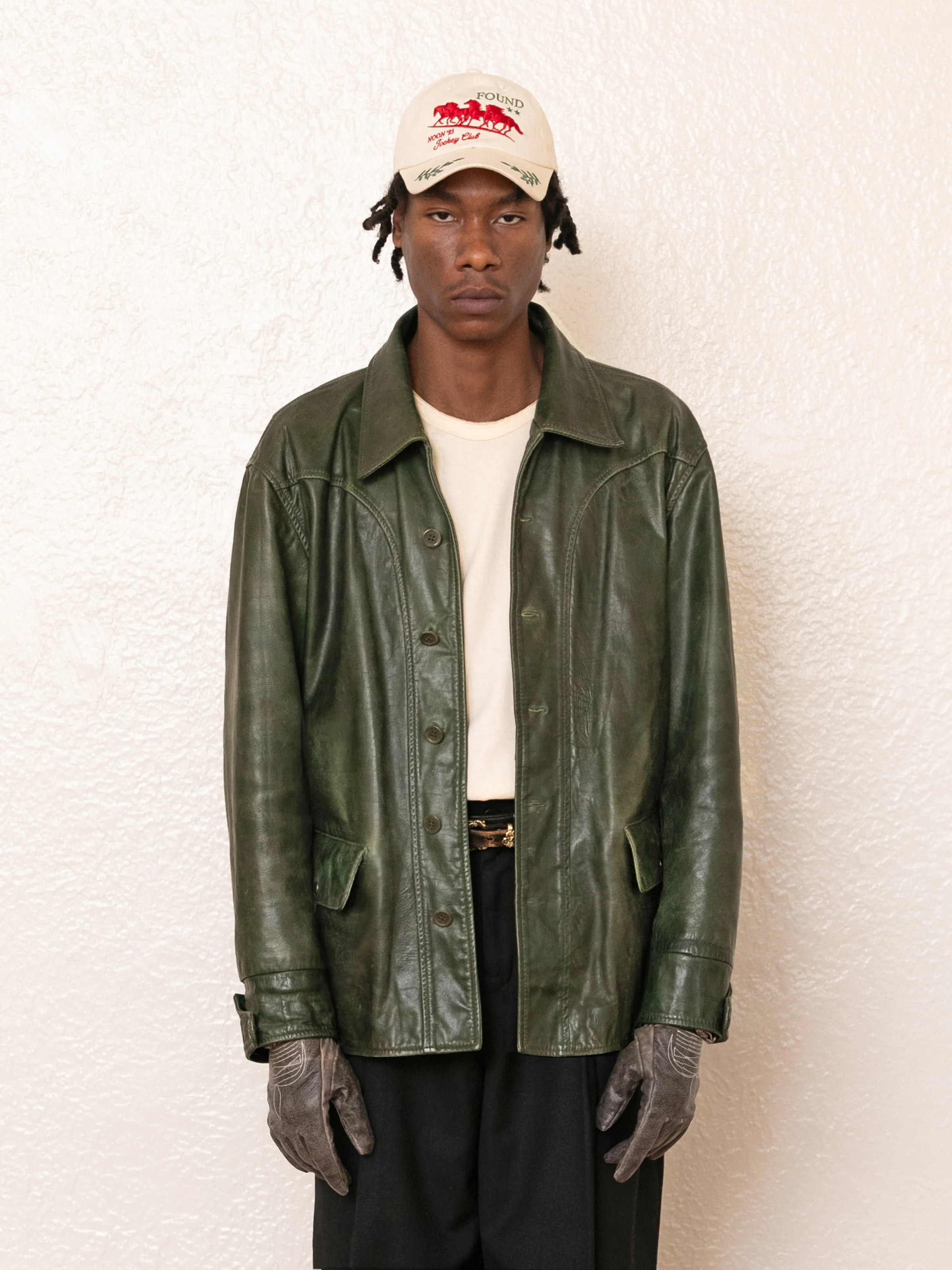 Emerald Leather Jacket - Image 11