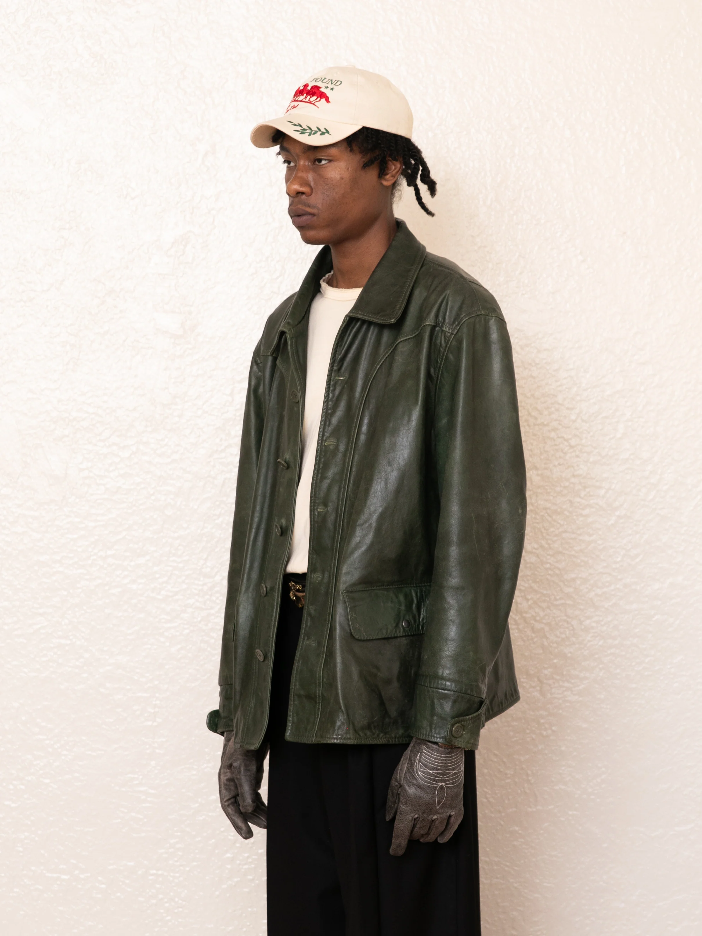 Emerald Leather Jacket - Image 17