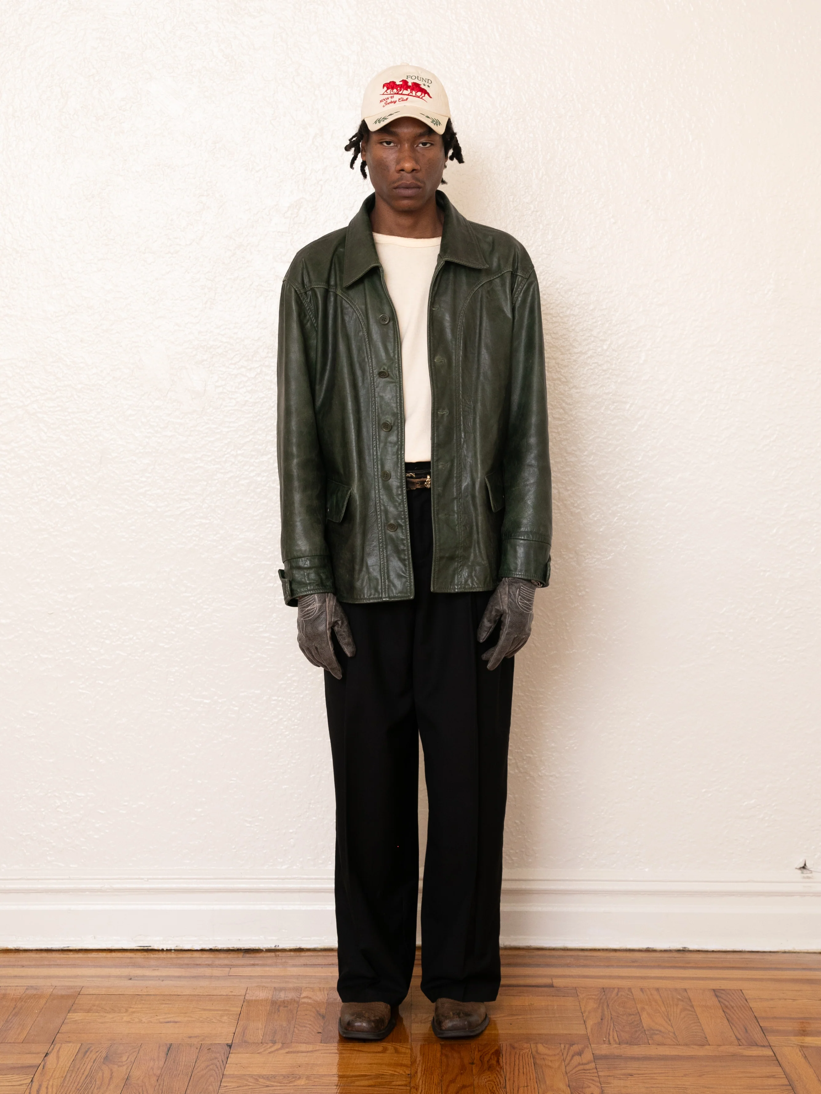 Emerald Leather Jacket - Image 5