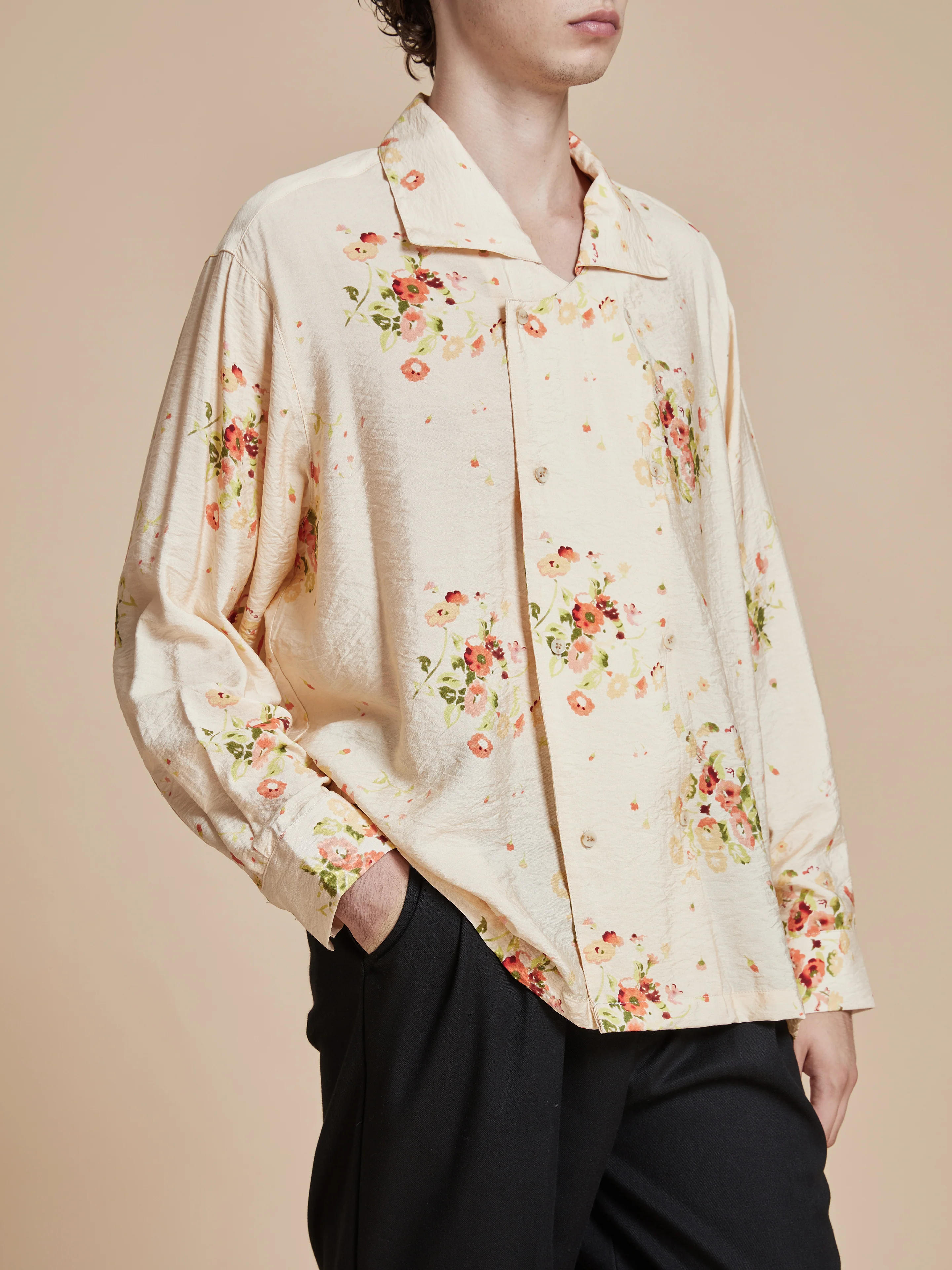 Kanhati Garden Long Sleeve Camp Shirt - Image 4