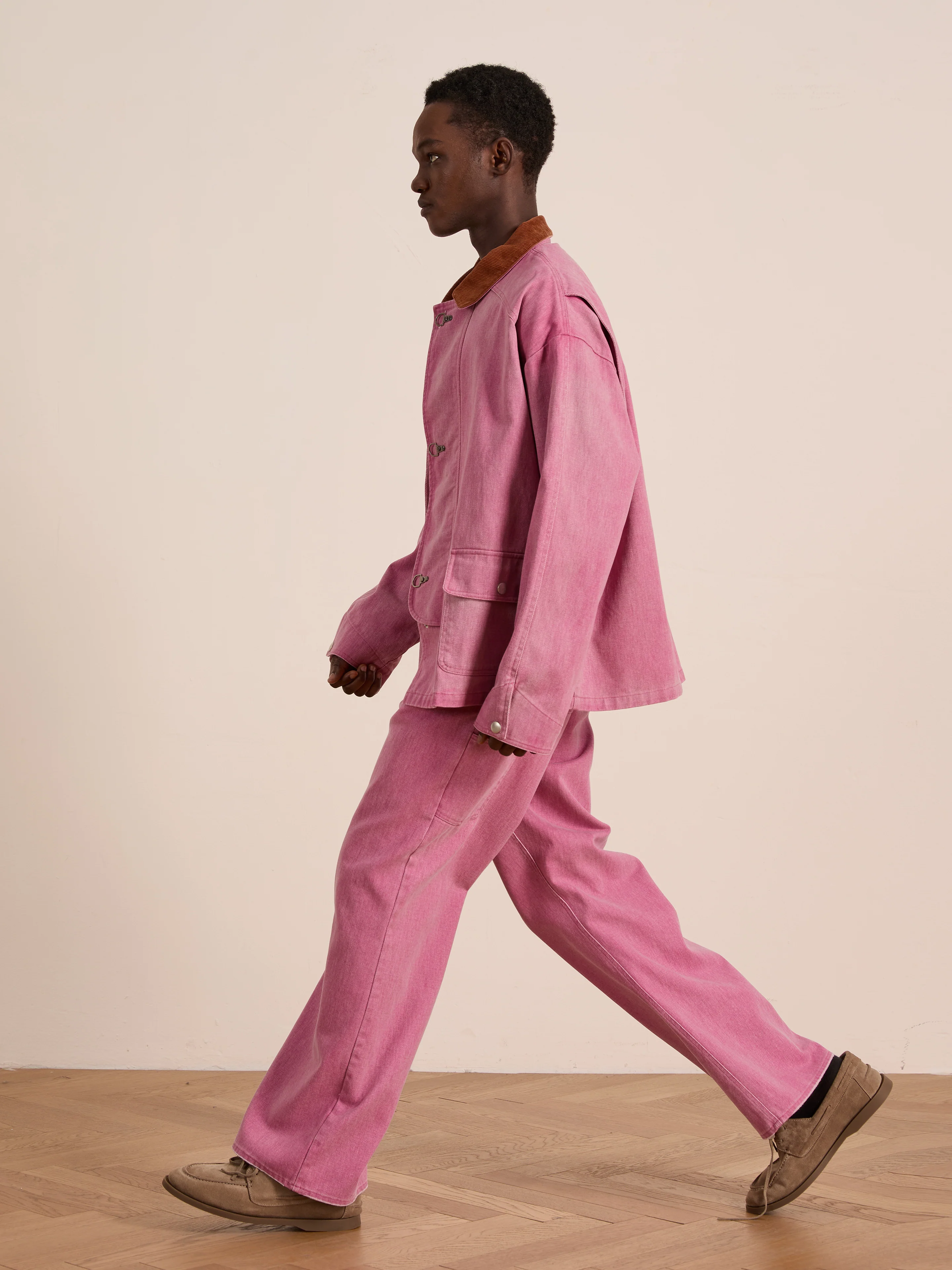 Washed Fireman Clasp Workshop Jacket - Image 14