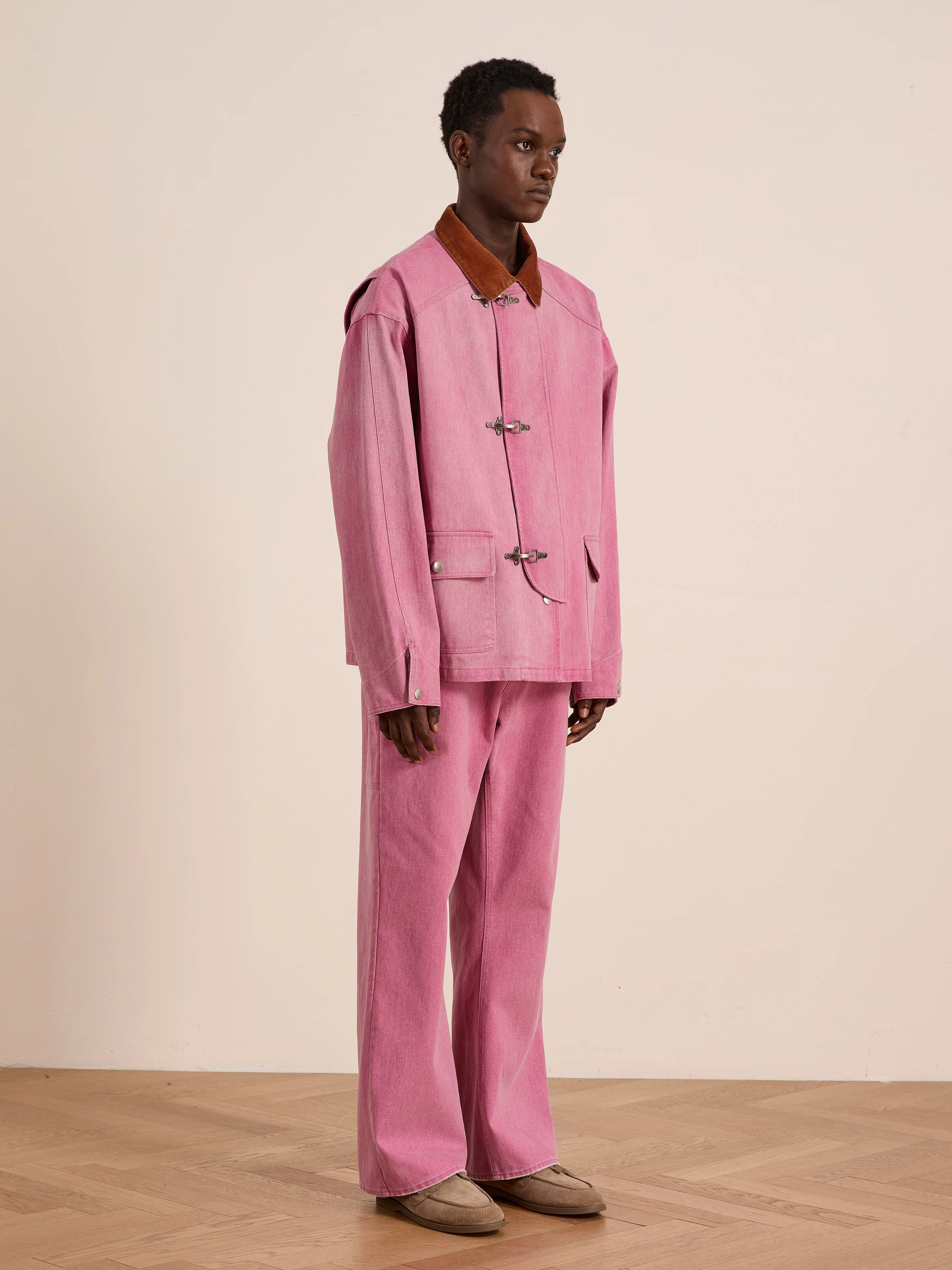 Washed Fireman Clasp Workshop Jacket - Image 15