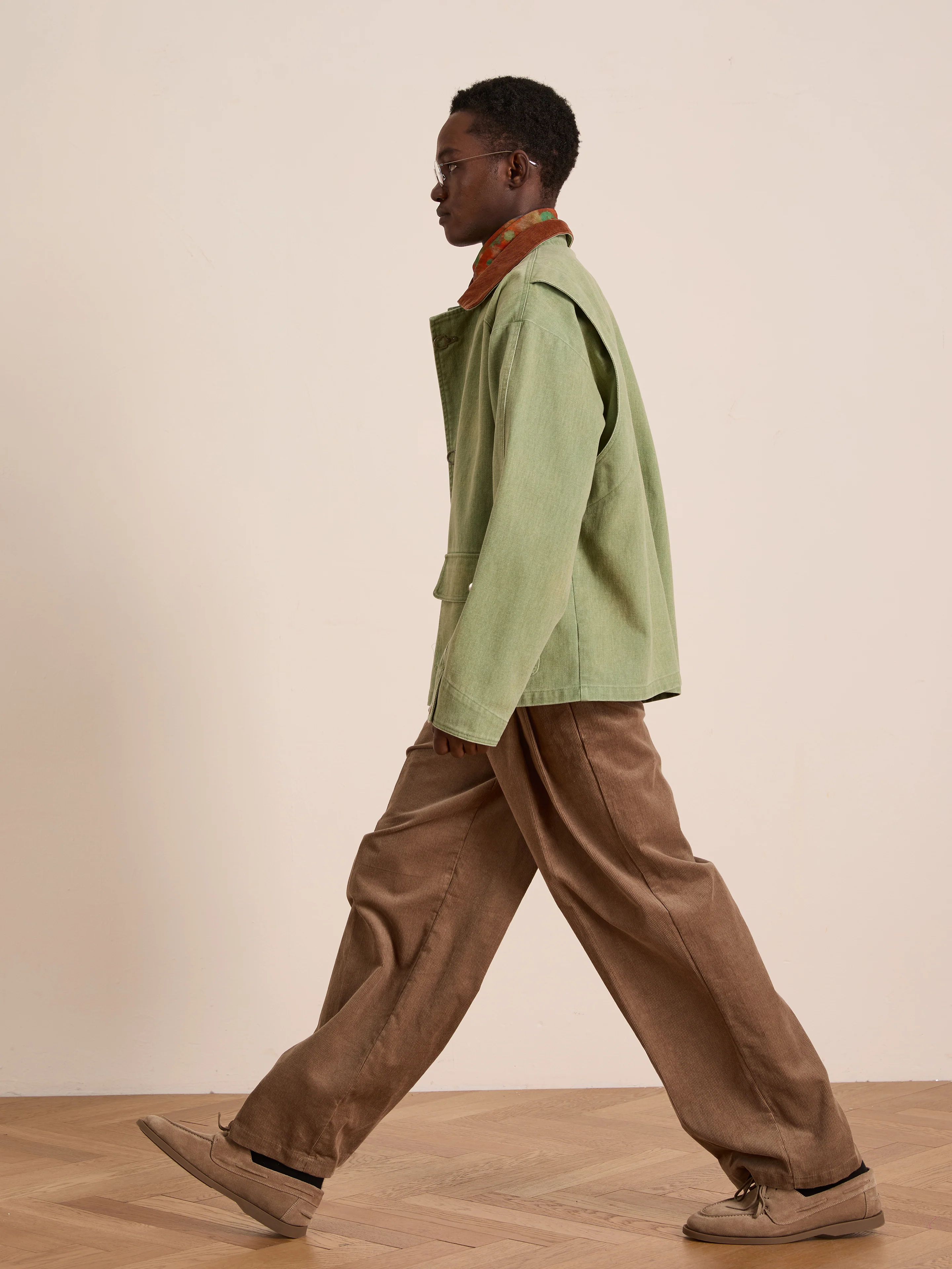 Washed Fireman Clasp Workshop Jacket - Image 4