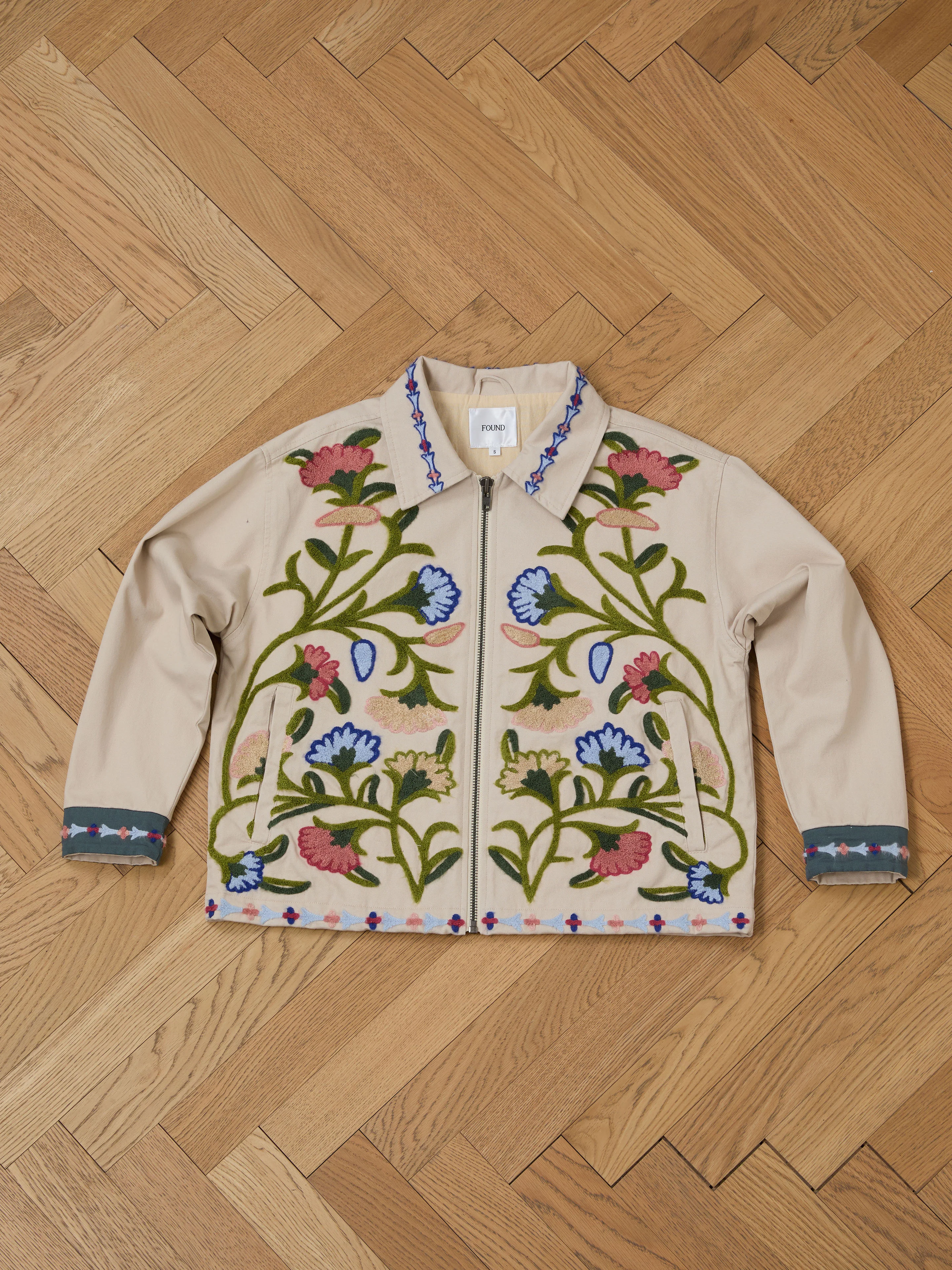 Floral Embroidered Work Jacket - Image 9