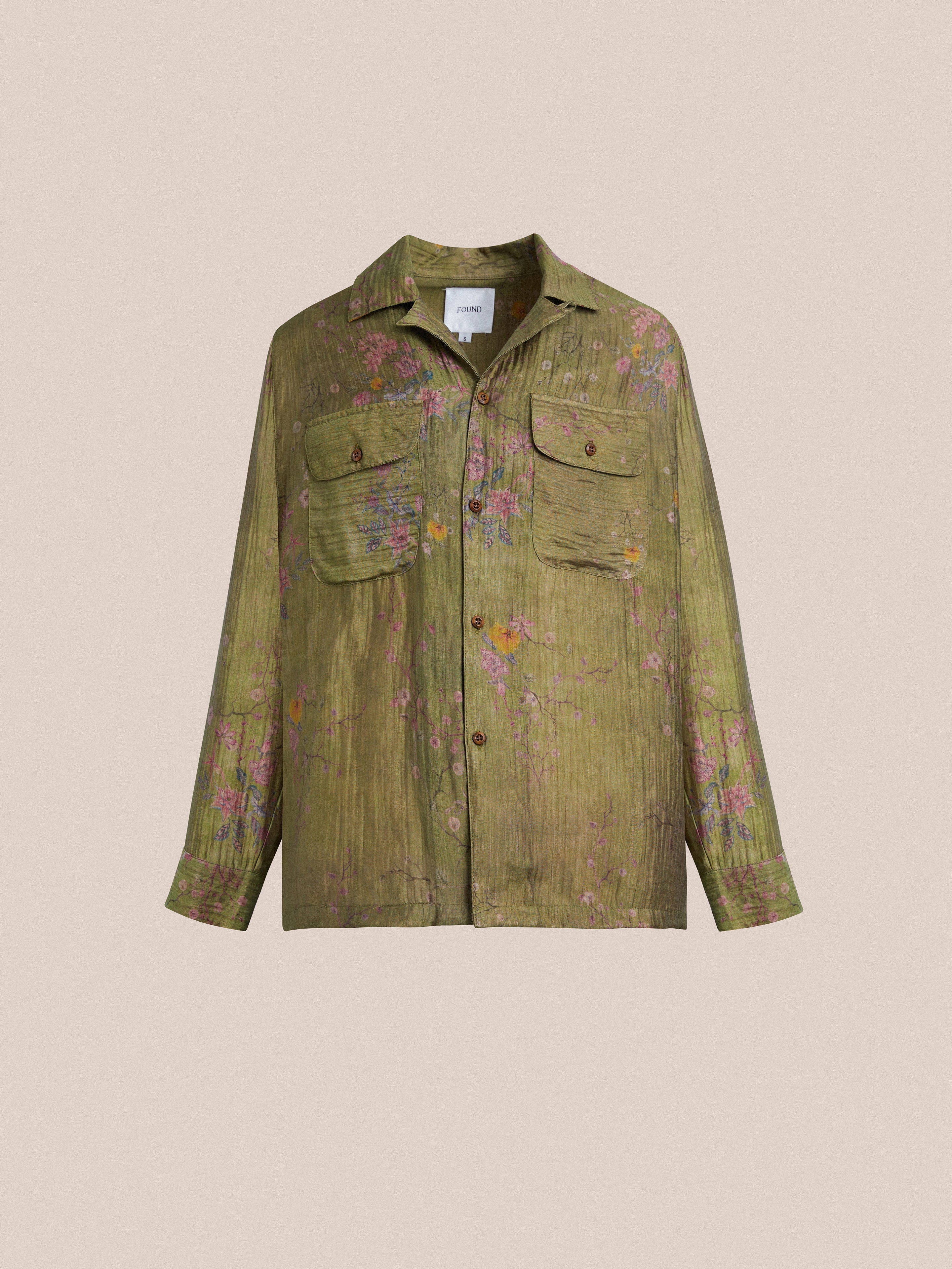 Floral Moss LS Camp Shirt - Image 5