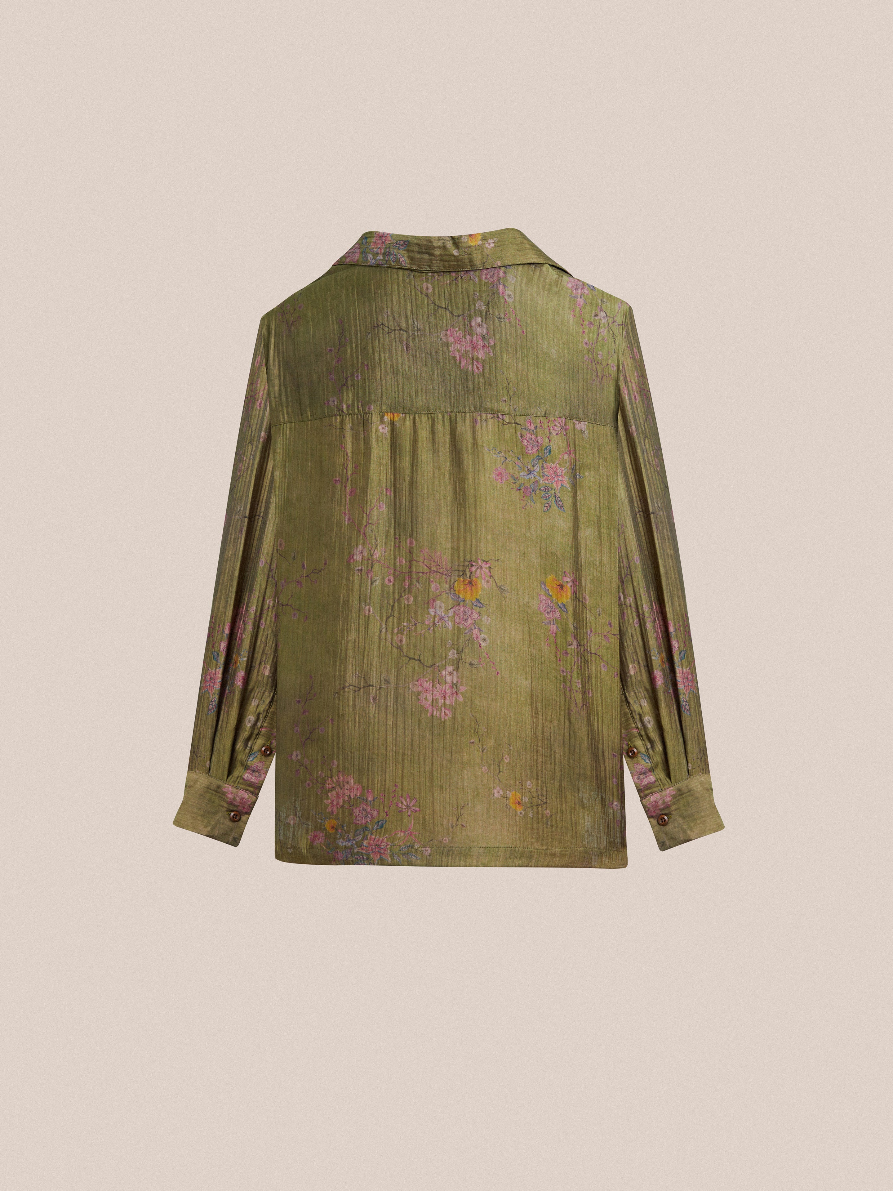 Floral Moss LS Camp Shirt - Image 6