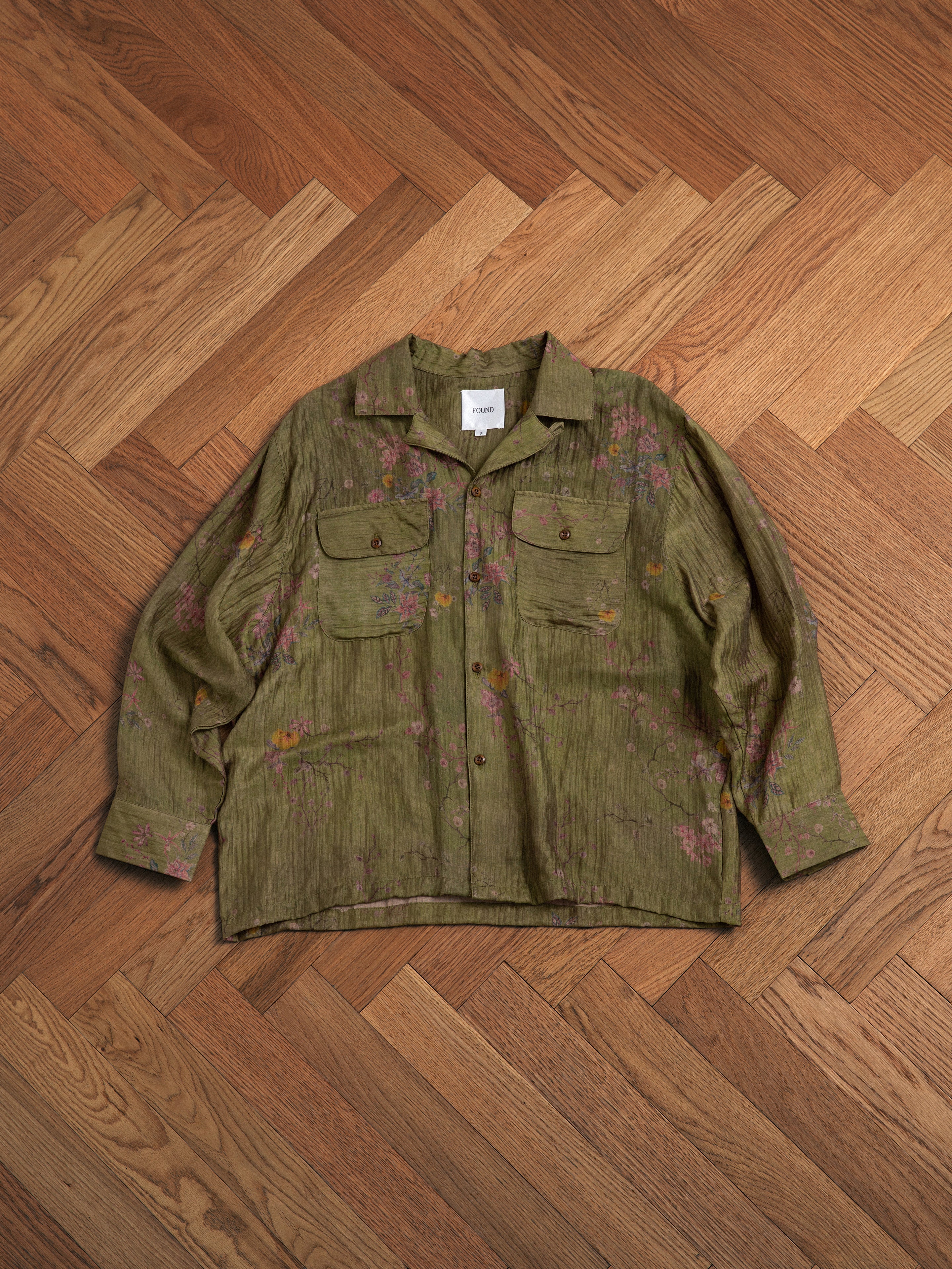 Floral Moss LS Camp Shirt - Image 8