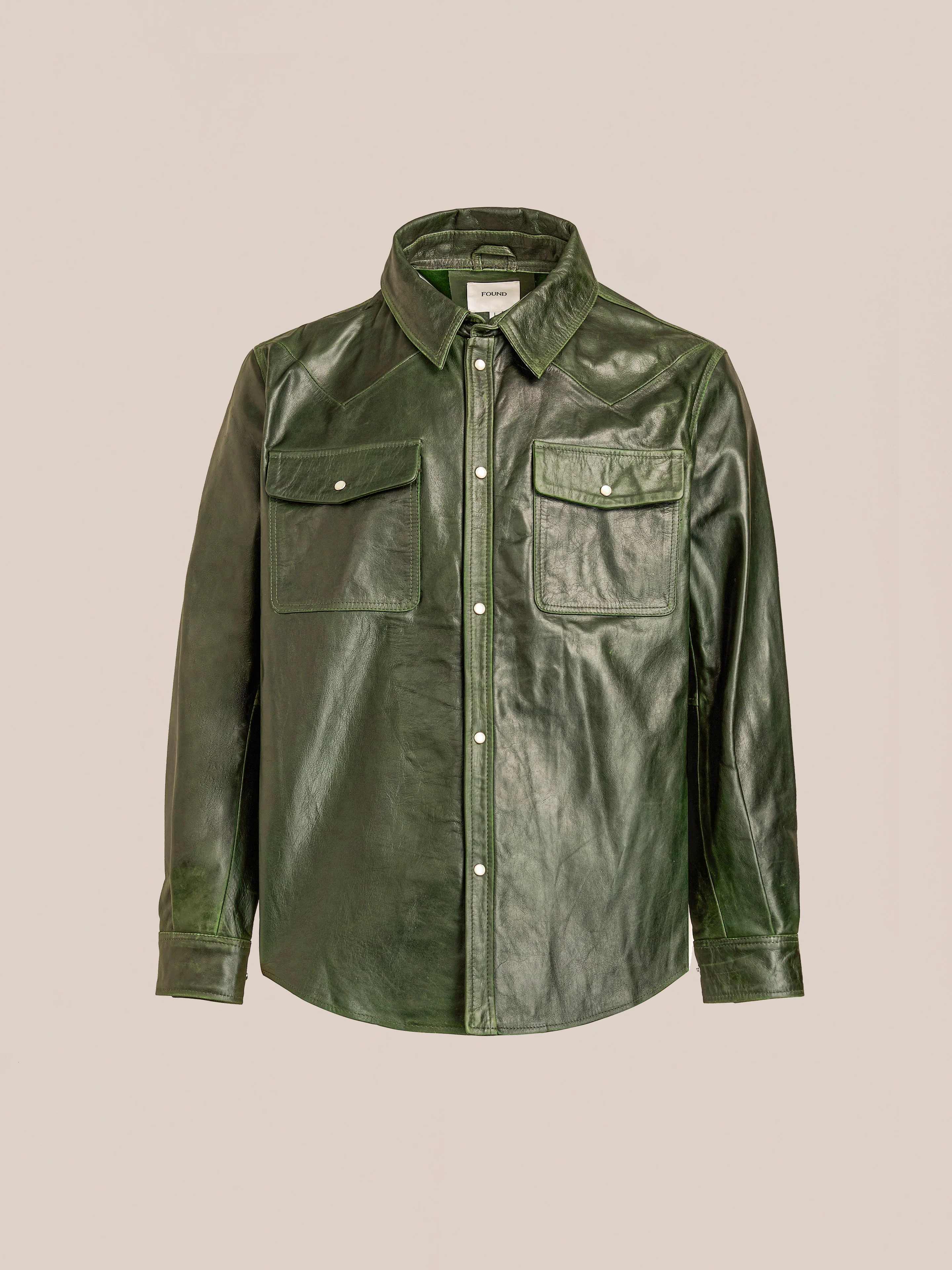 Forest Leather Western Shirt - Image 5