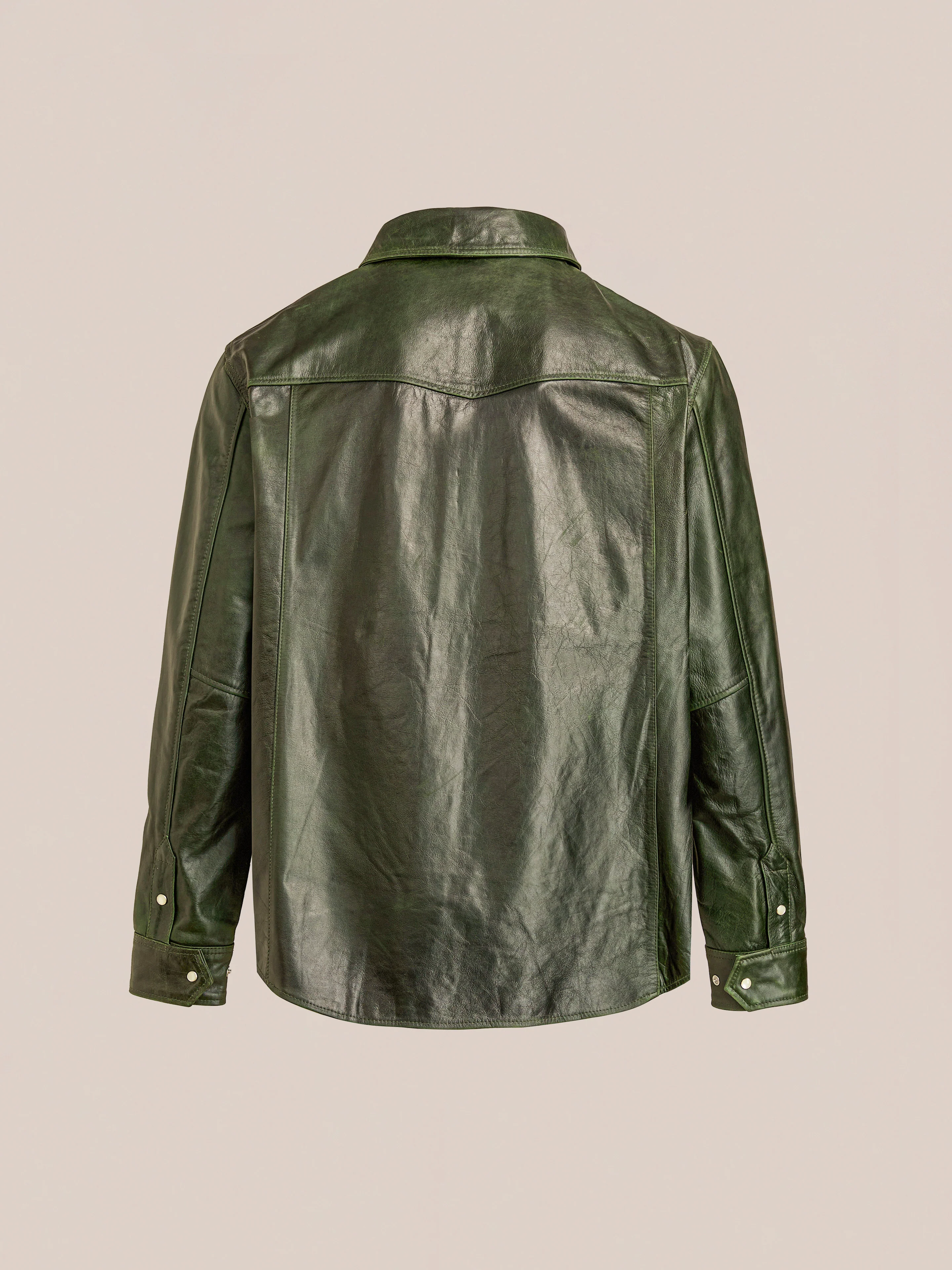 Forest Leather Western Shirt - Image 6