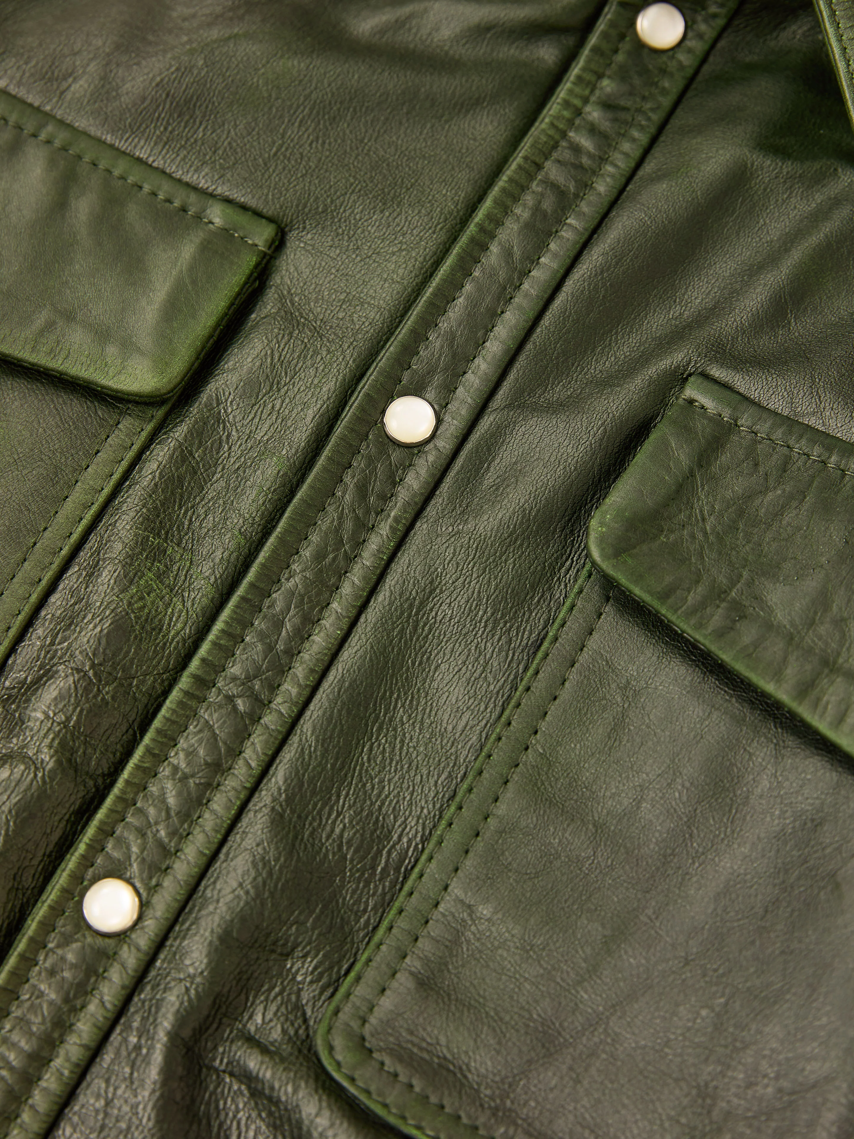 Forest Leather Western Shirt - Image 7