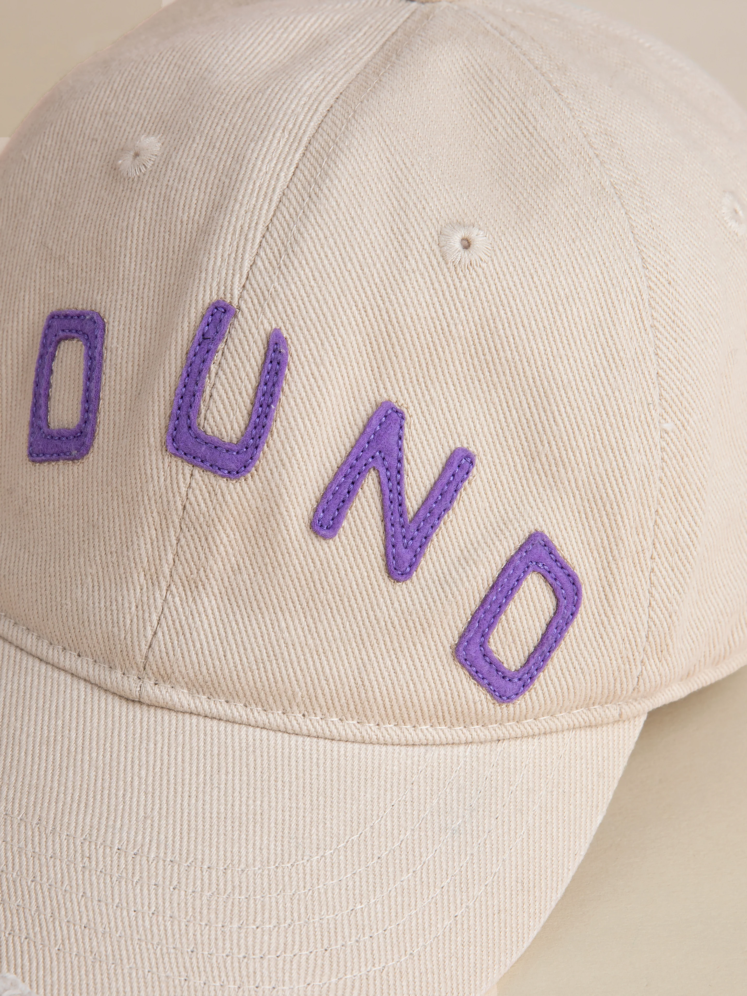 Ivory Felt Patch Cap - Image 3