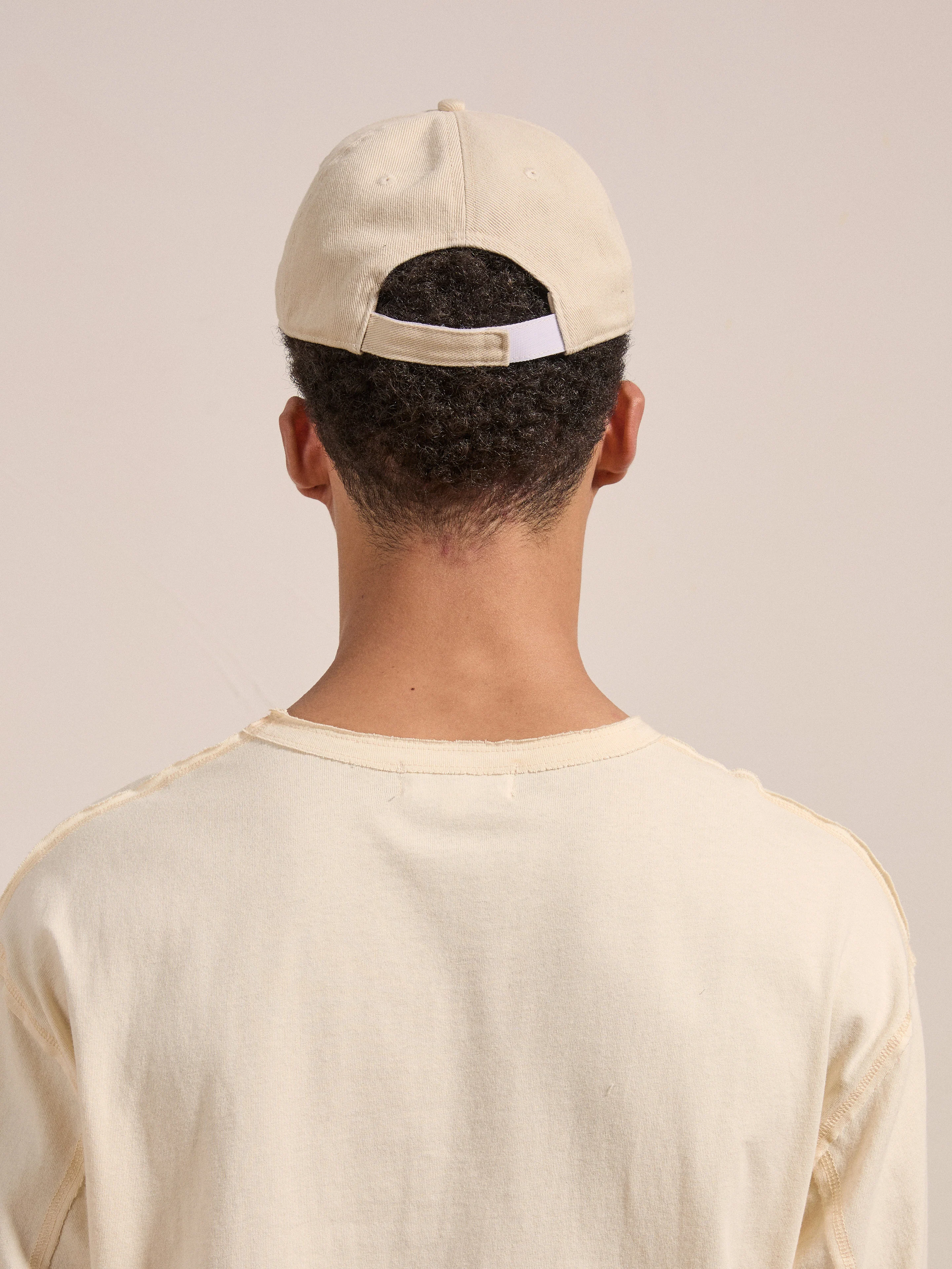 Ivory Felt Patch Cap - Image 6