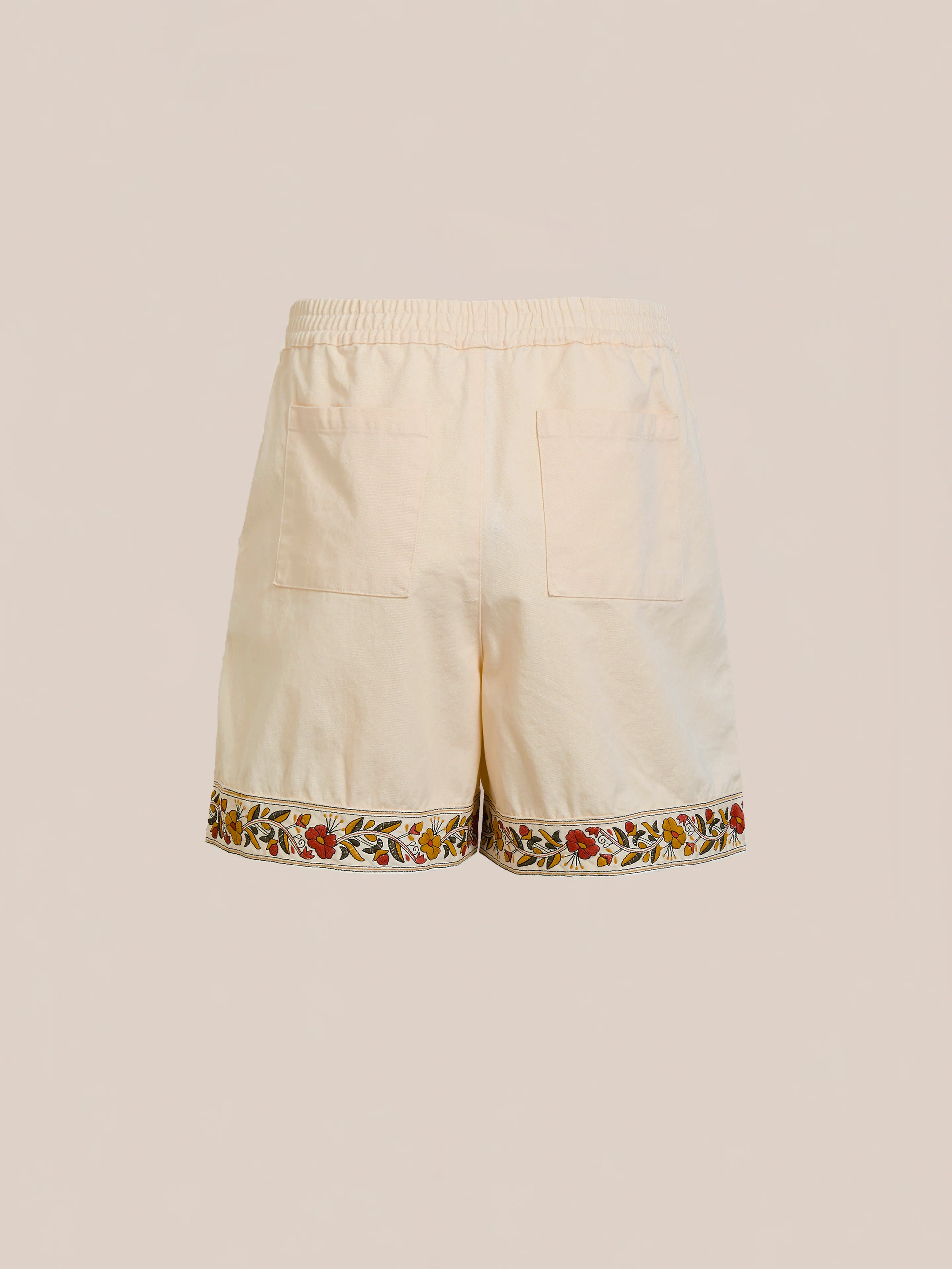 Kantha Floral Work Shorts - Image 5