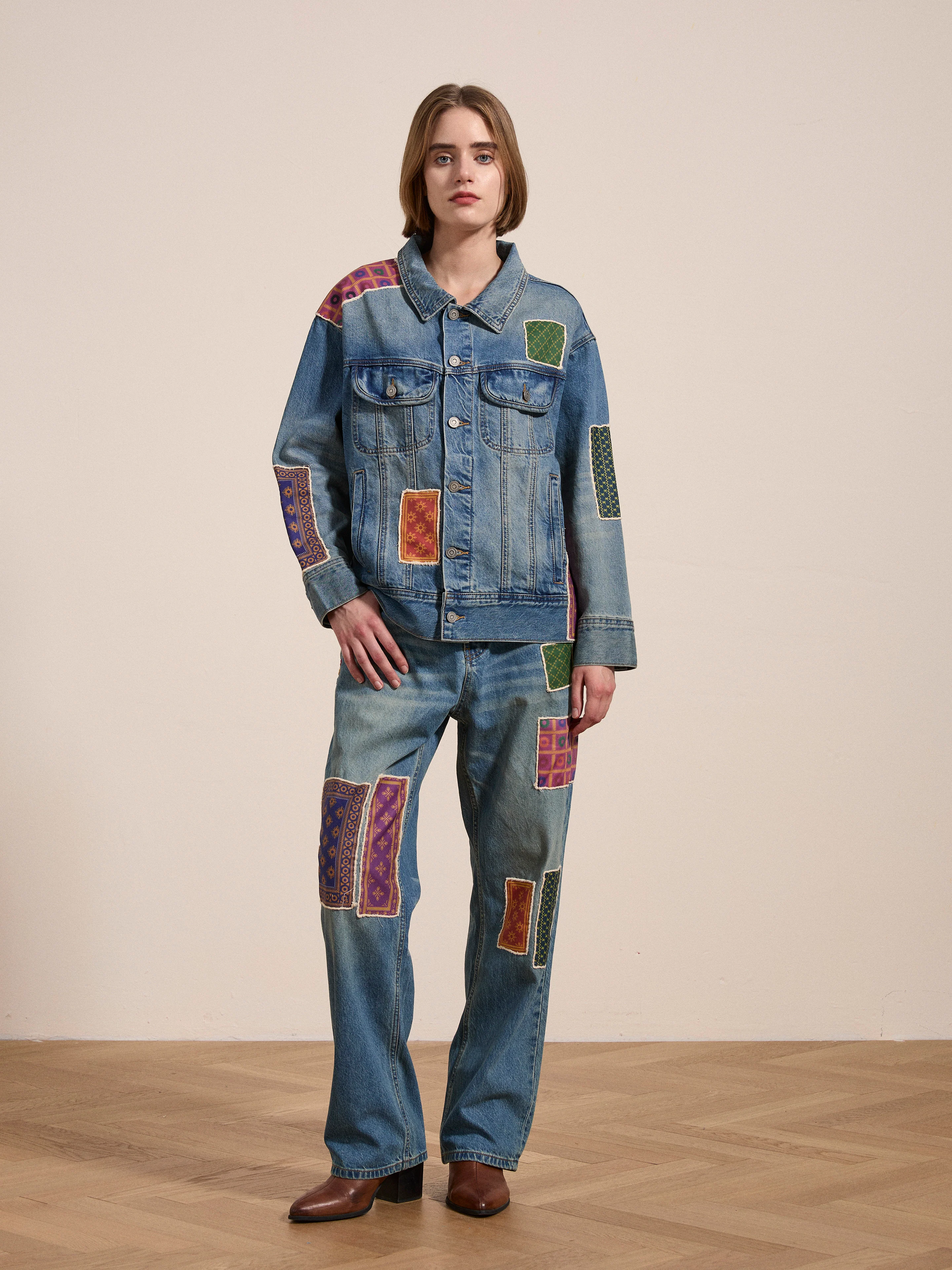 Kantha Patchwork Jeans - Image 8