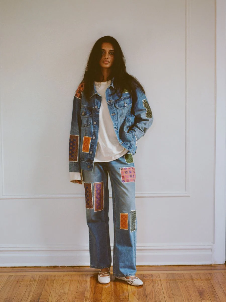 Kantha Patchwork Jeans - Image 3