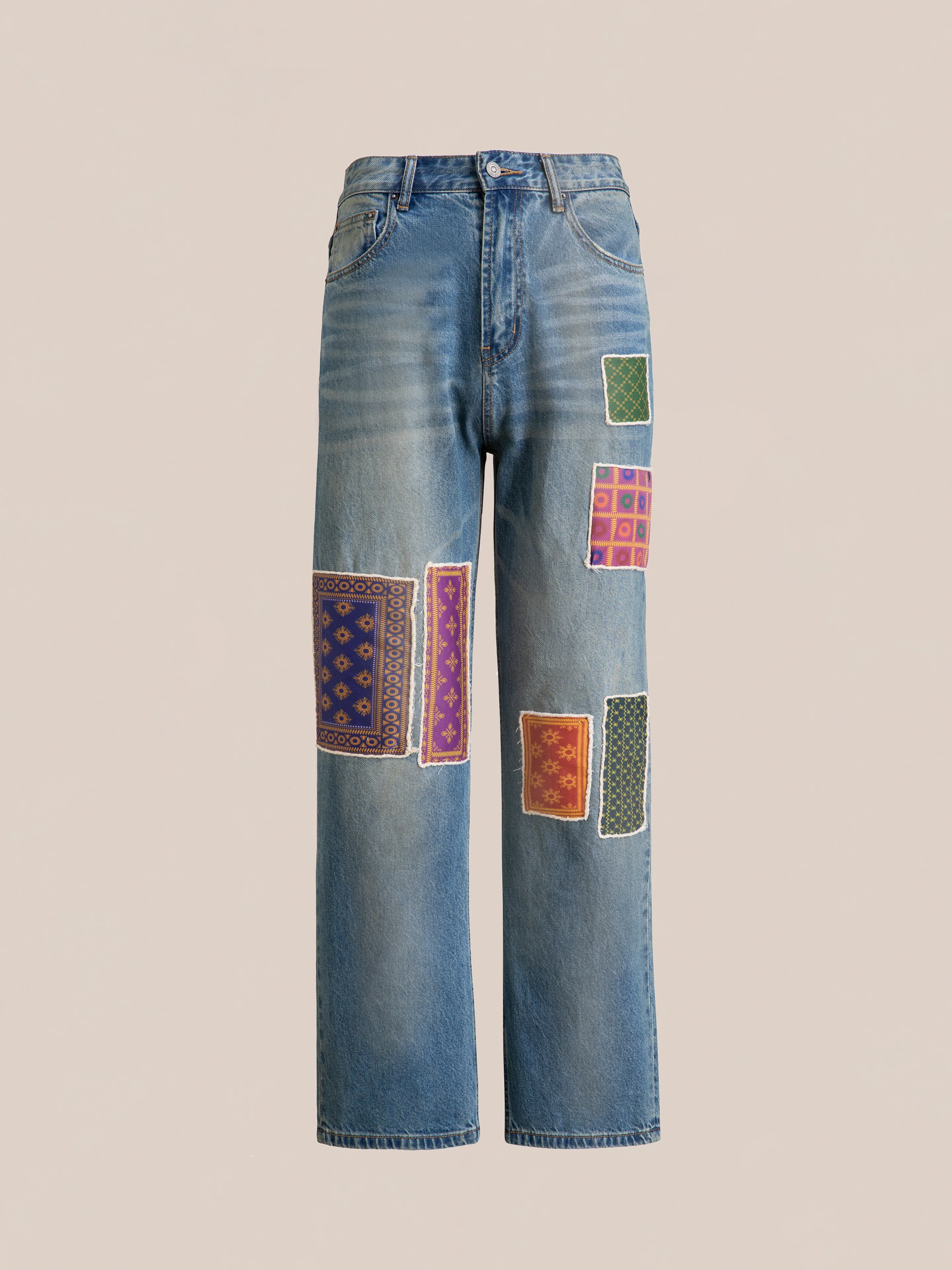 Kantha Patchwork Jeans - Image 5