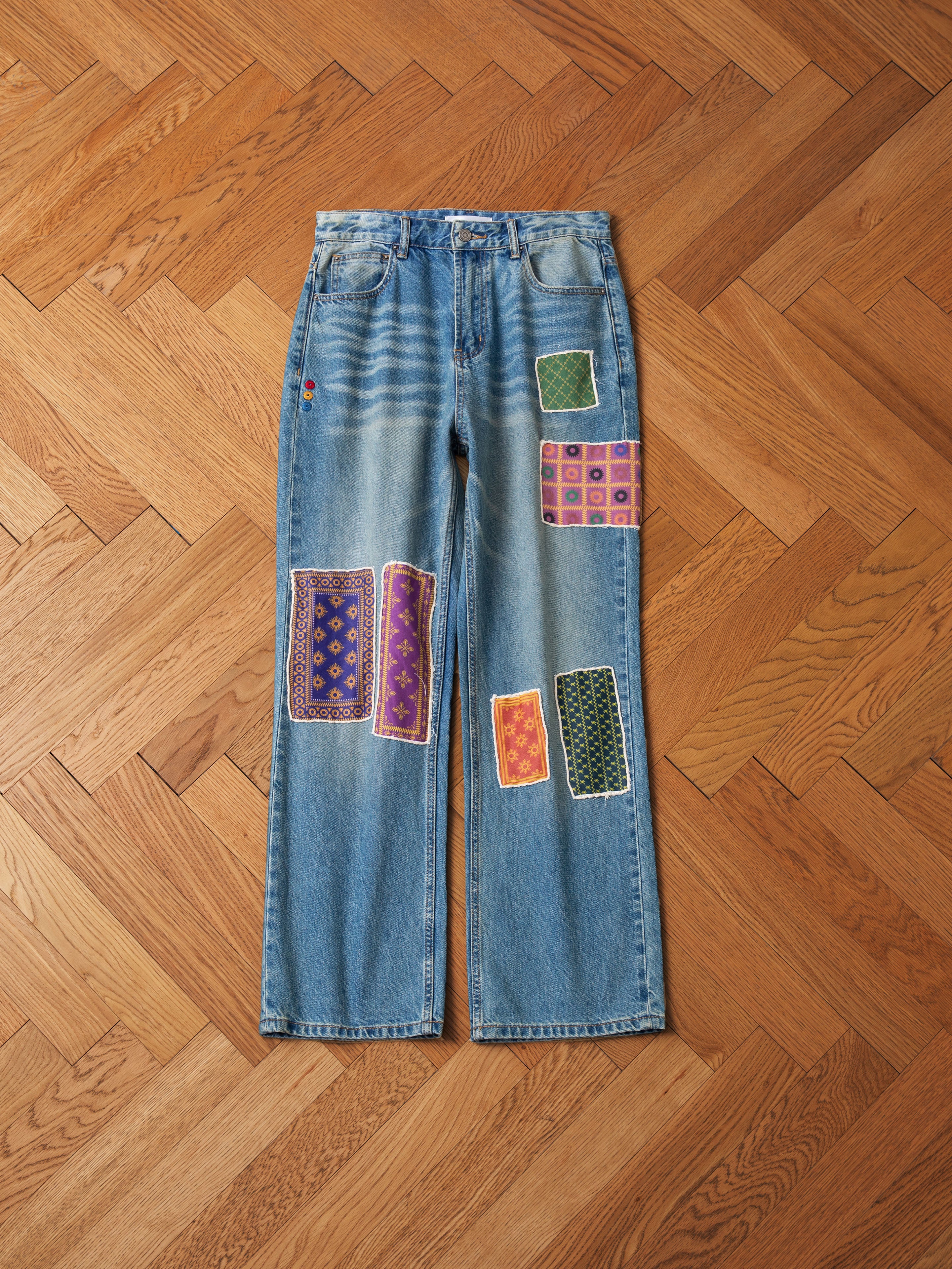 Kantha Patchwork Jeans - Image 9