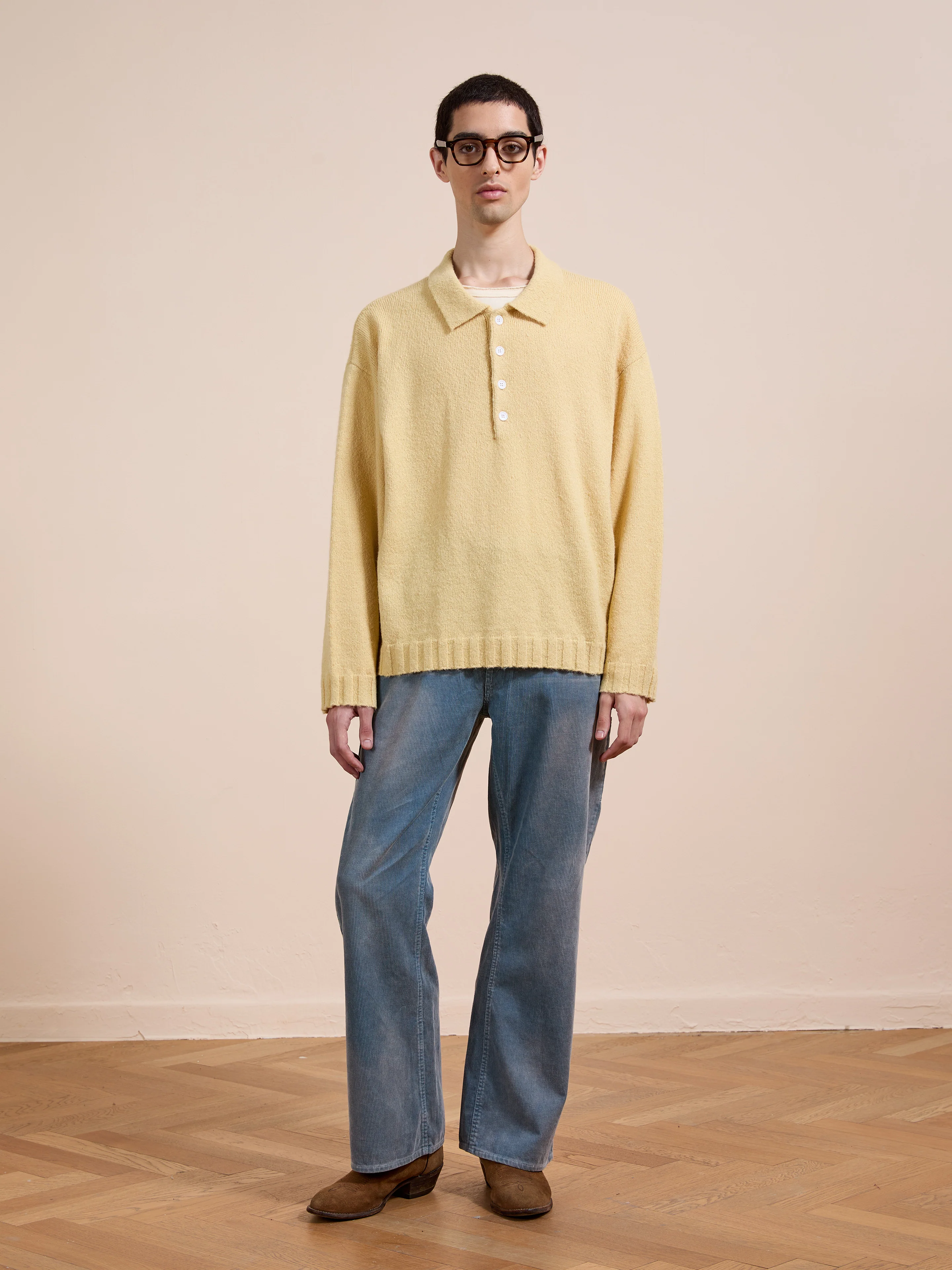 Knit LS Polo Sweater - Image 3