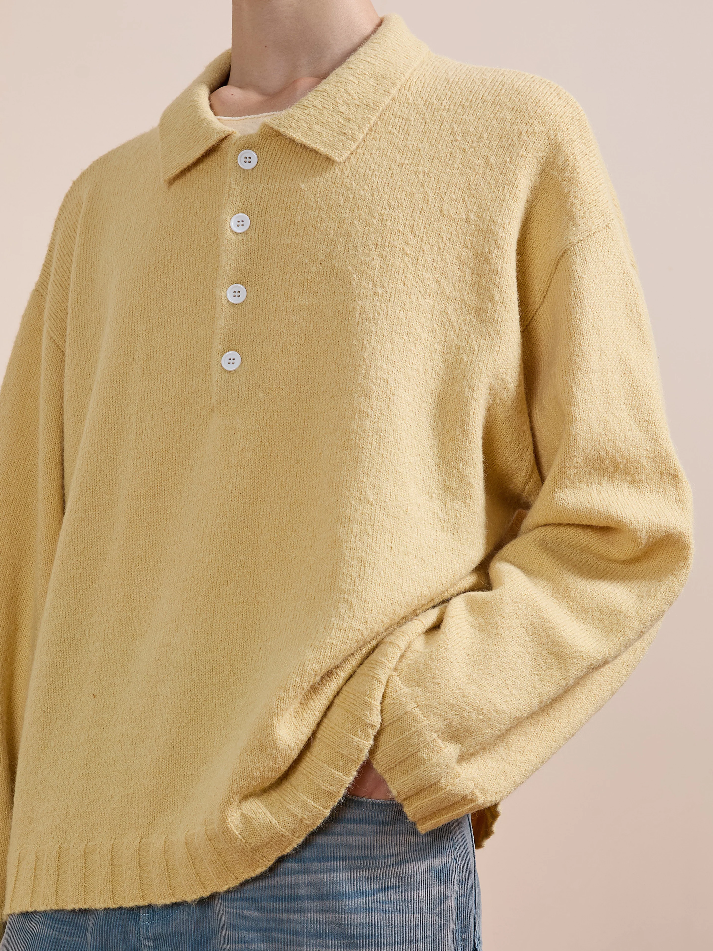 Knit LS Polo Sweater - Image 6